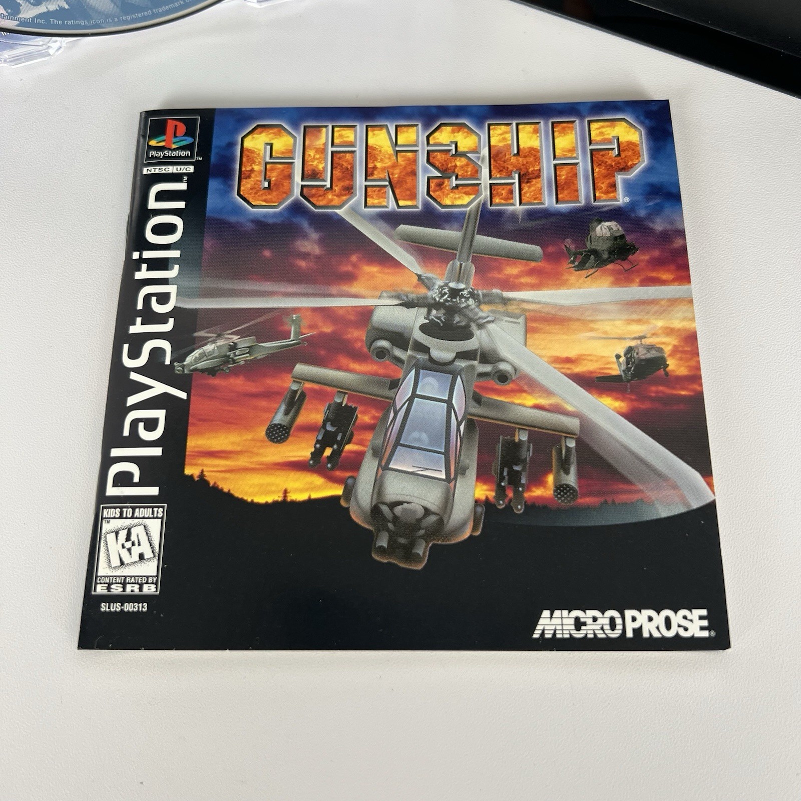 Gunship (Sony PlayStation 1, 1996) PS1 Complete CIB W/ Reg Card