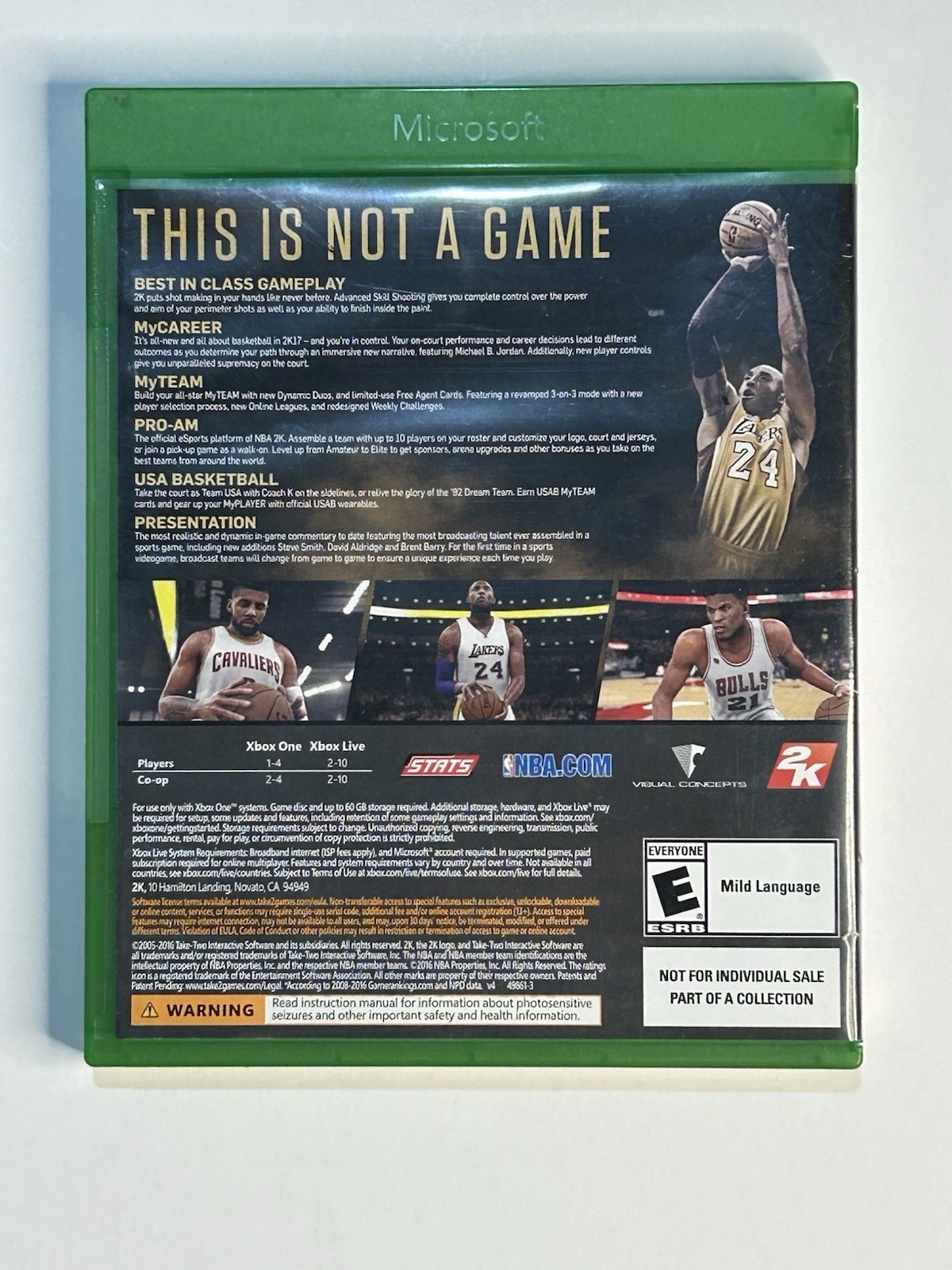 NBA 2K17 Rare Kobe Bryant Steelbook With Game + Legend Edition Gold (Xbox One)