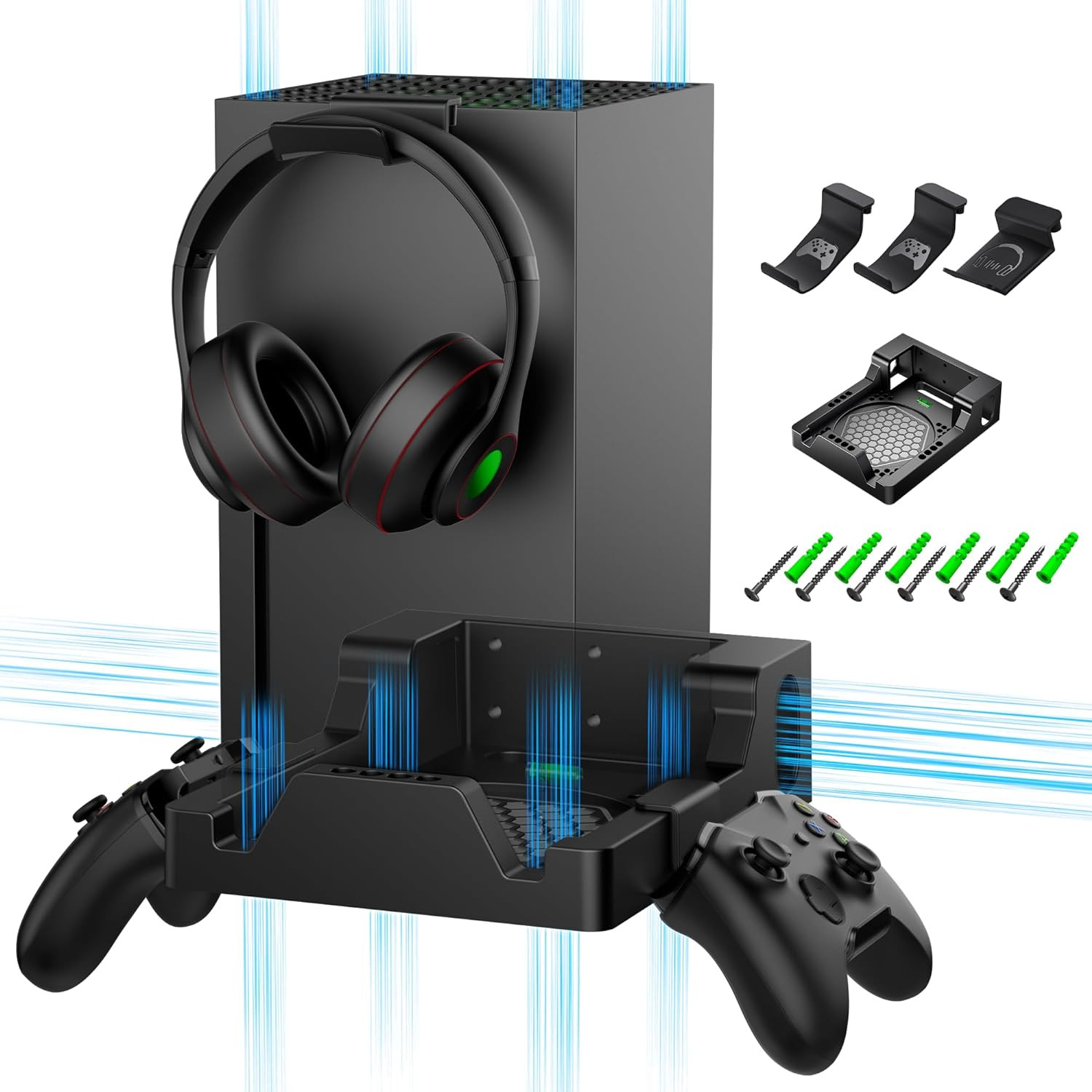 Wall Mount for Xbox Series X Console – Sturdy Wall Shelf Kit Load up to 45Lb, Du