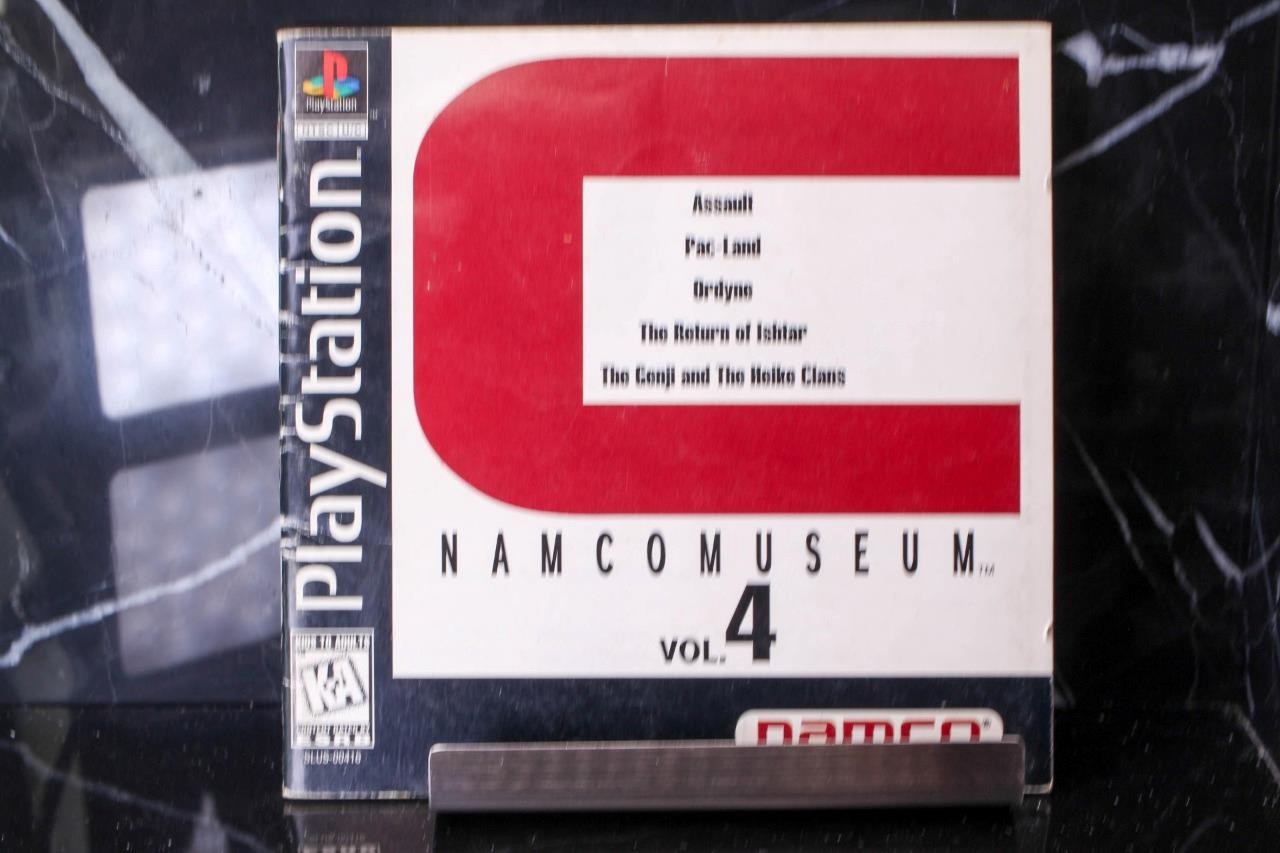 NO GAME- Namco Museum Volume 4 W/ CARD Instruction Book Manual PLAYSTATION ONE 1
