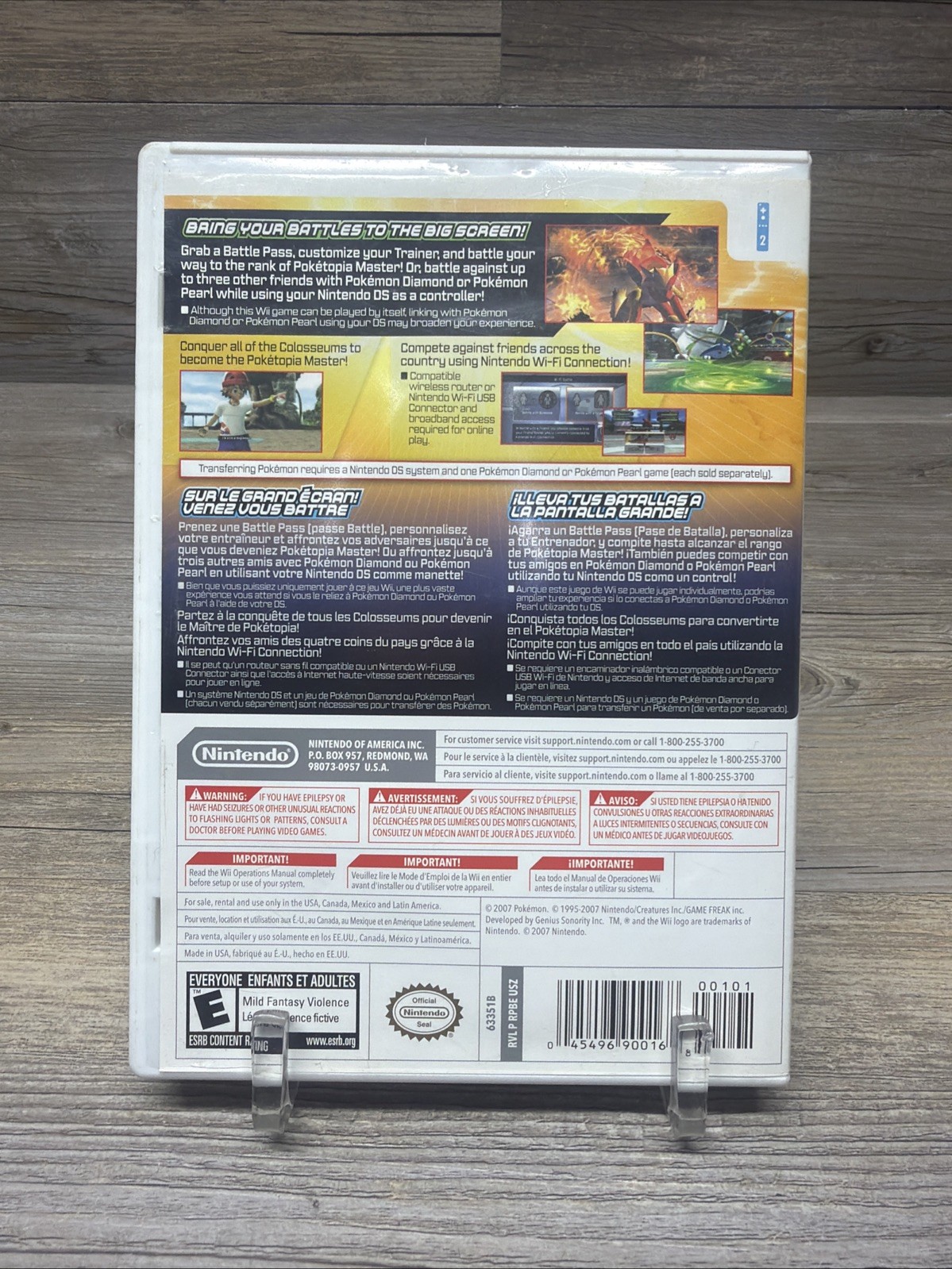 Pokemon Battle Revolution (Nintendo Wii, 2007) Game & Case Tested Read !!!