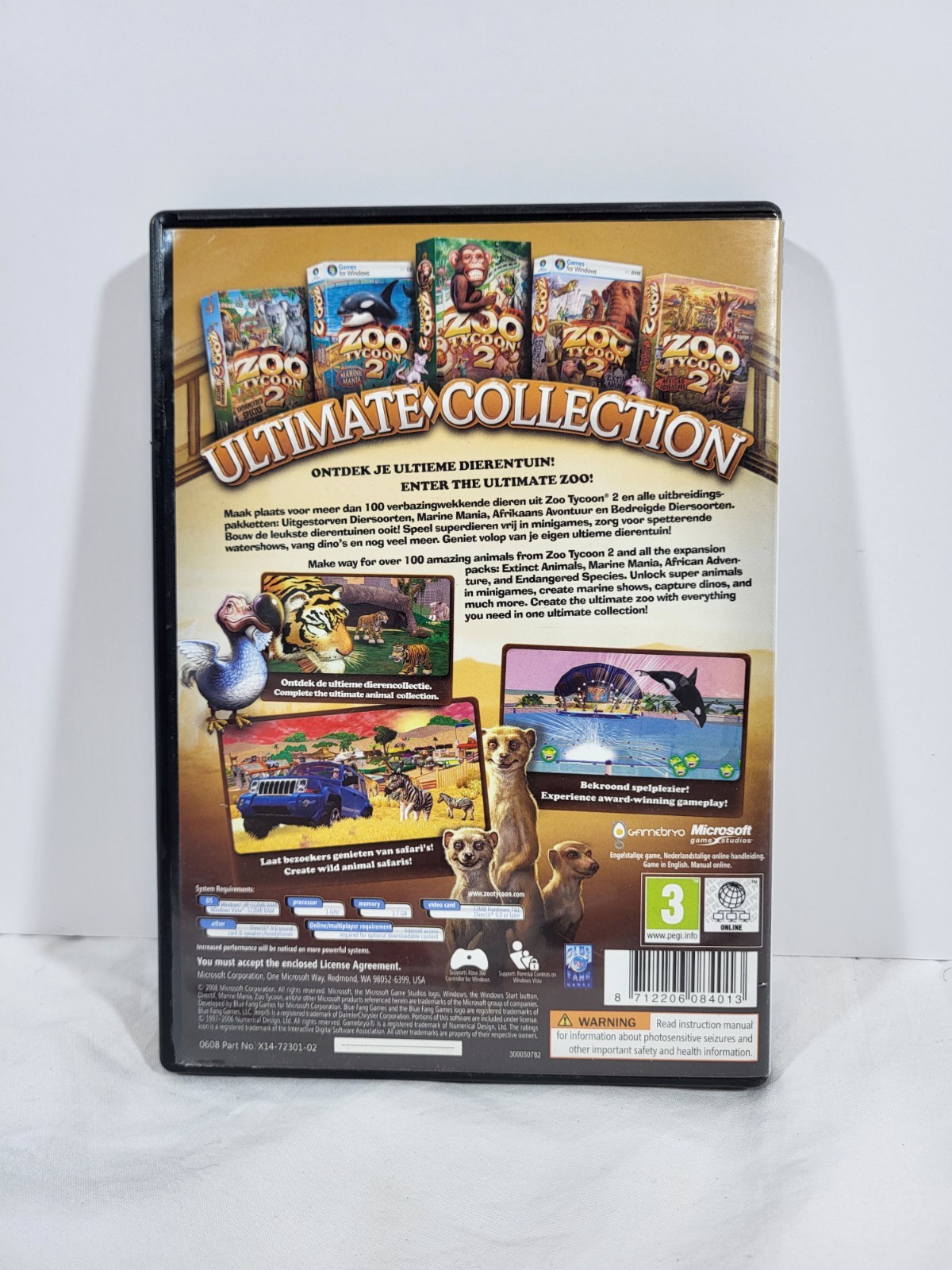 Zoo Tycoon 2 Ultimate Collection PC Game Complete with All 3 Discs – No Manual