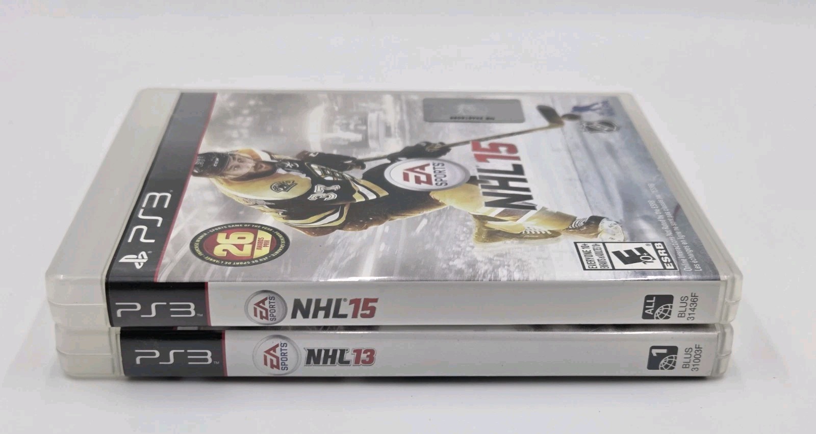NHL 13 & NHL 15 EA Sports Sony PlayStation 3 (PS3) Video Game Lot Of 2