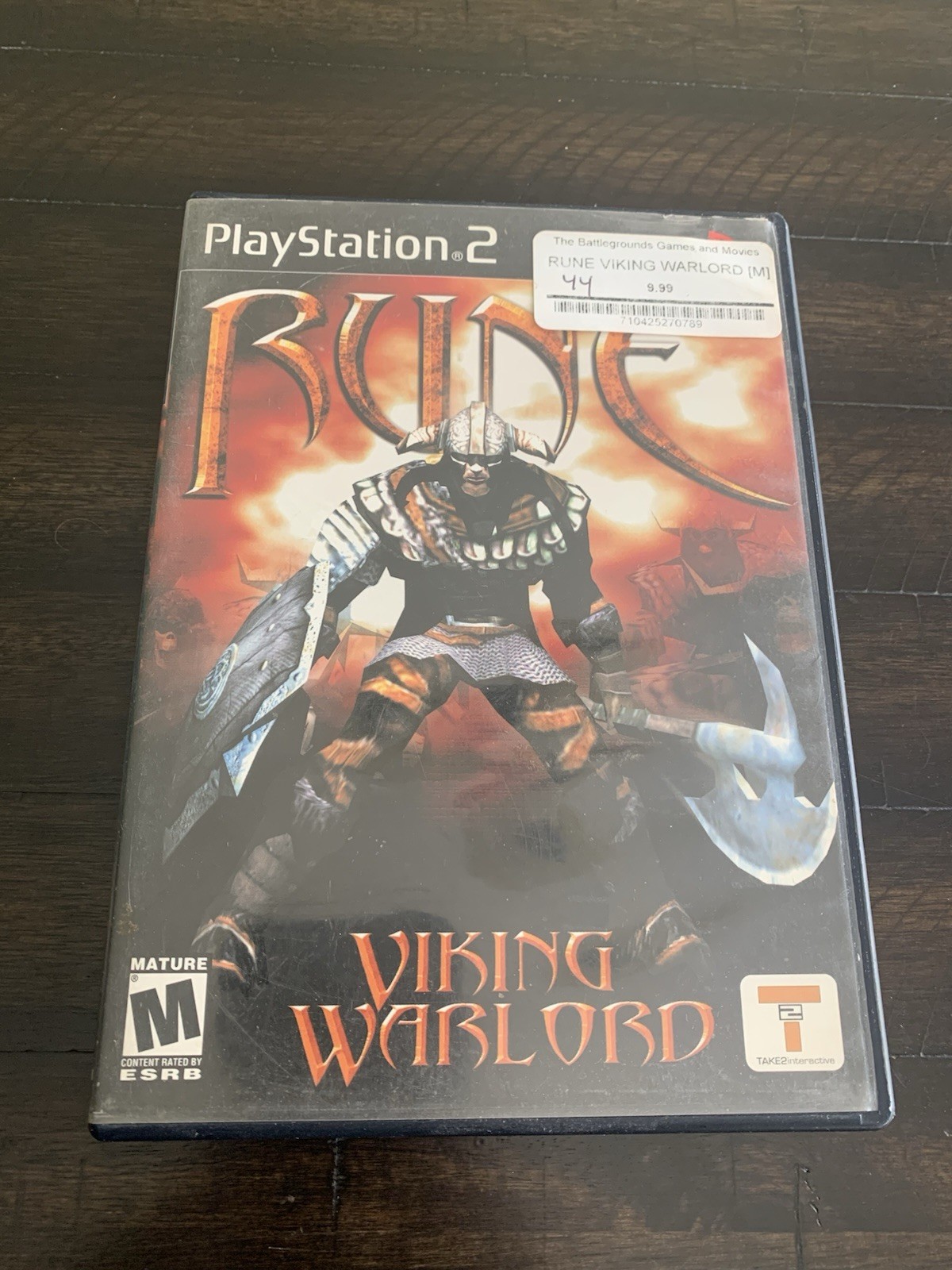 Rune: Viking Warlord PS2, Take 2 Interactive, Action, Manual Included