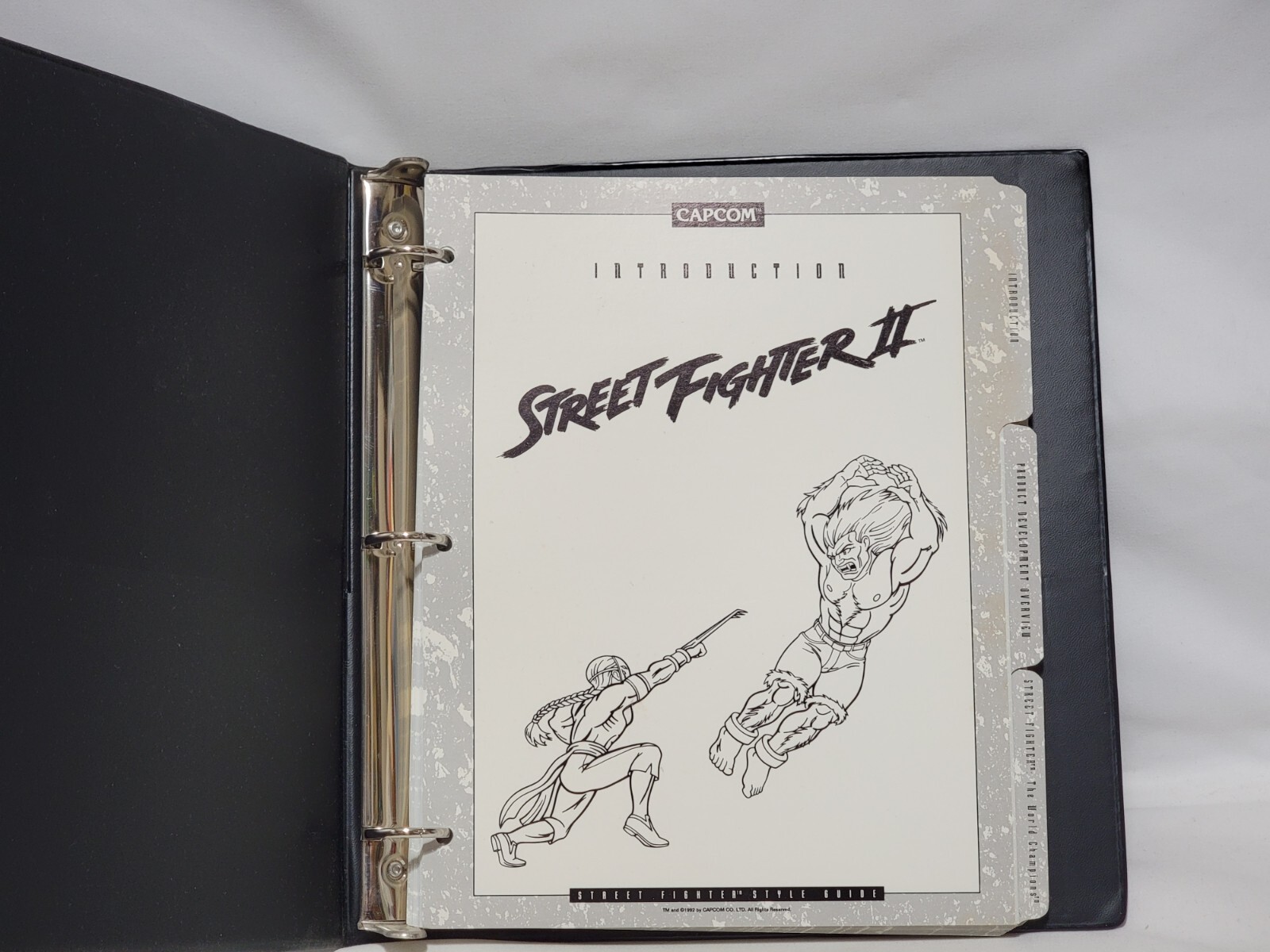 Street Fighter II Capcom Style Guide 1992 Video Game Product Development Info