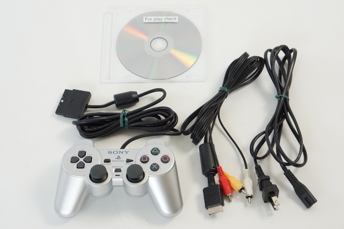 PS2 SILVER Console SCPH-50000 TSS Tested System Playstation 2 NTSC-J AJ2323851