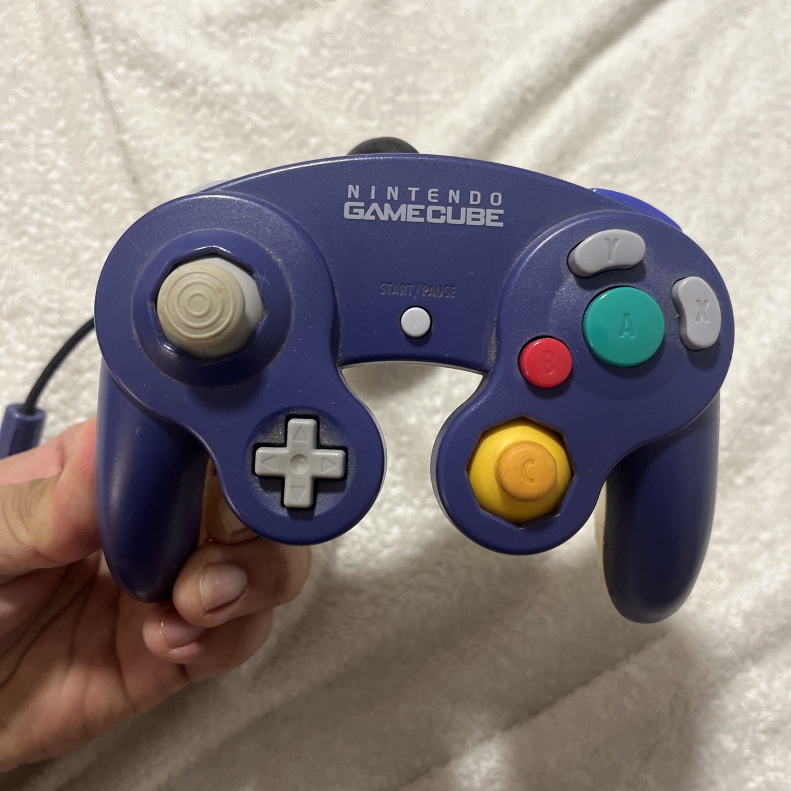 Nintendo GameCube Controller Indigo And Clear Purple (DOL-003) – Authentic