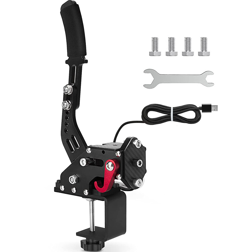 USB Handbrake with Clamp for PC Windows Sim Racing fit Logitech G27 G29 G920