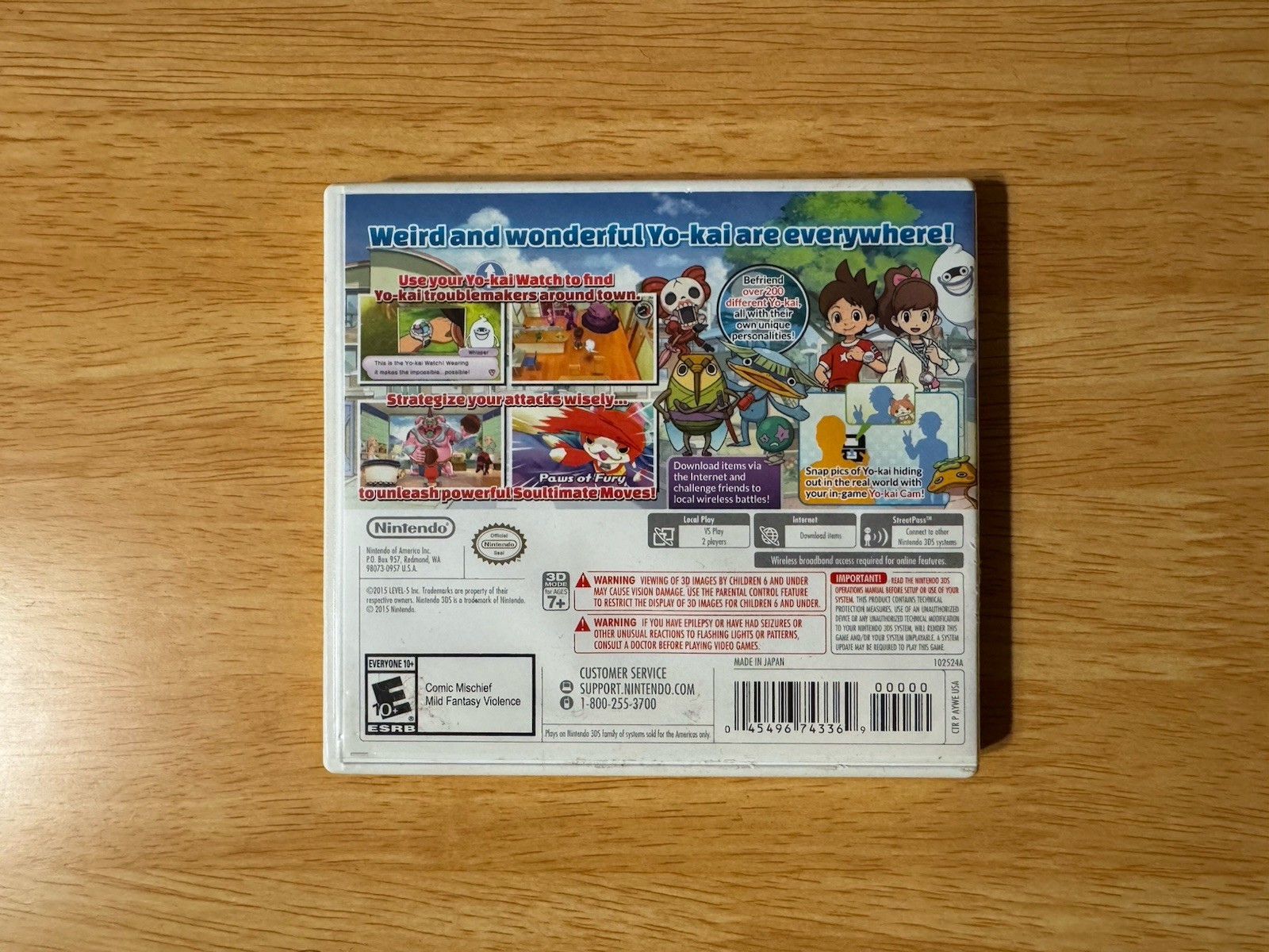 Yo-Kai Watch (Nintendo 3DS, 2015)