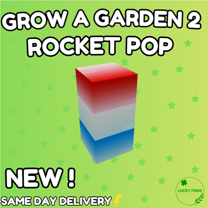🔥Grow a Garden 2 Roblox✨New ! Rocket Pop | Fast & Easy