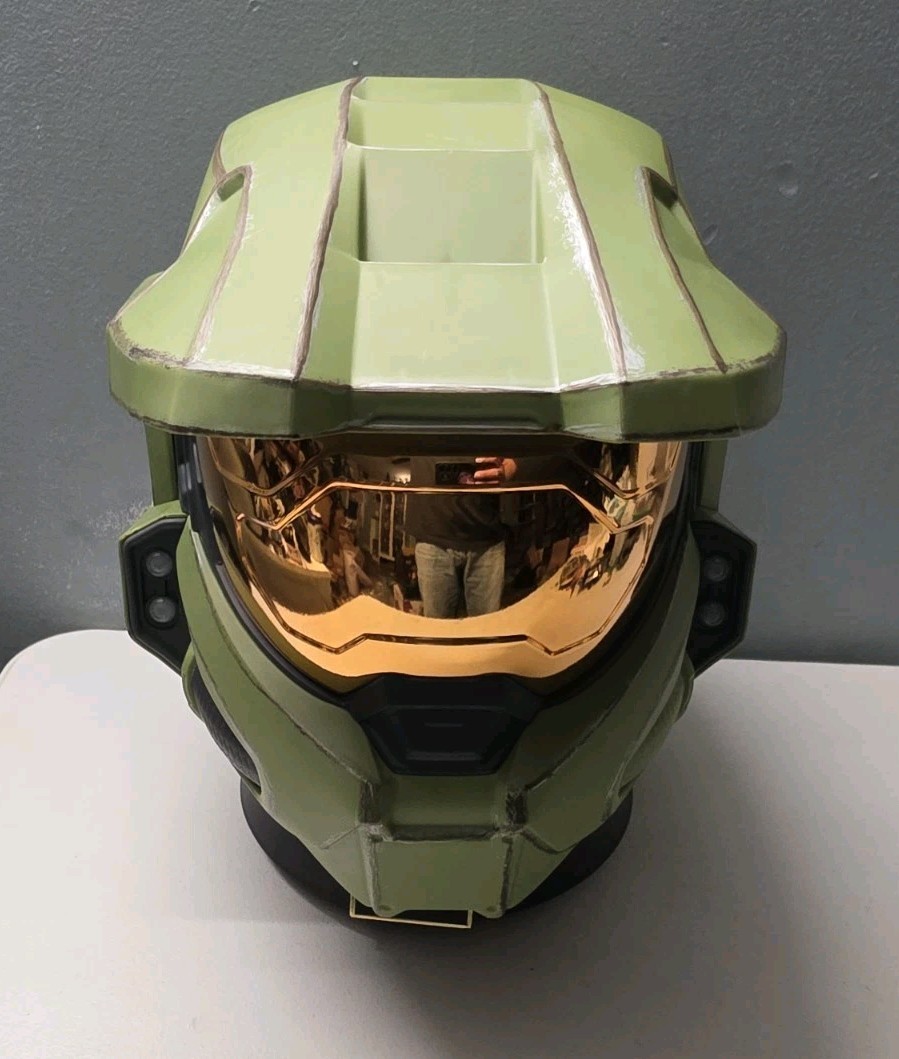 Jazwares The Spartan Collection Master Chief Deluxe Helmet Complete In Box Works