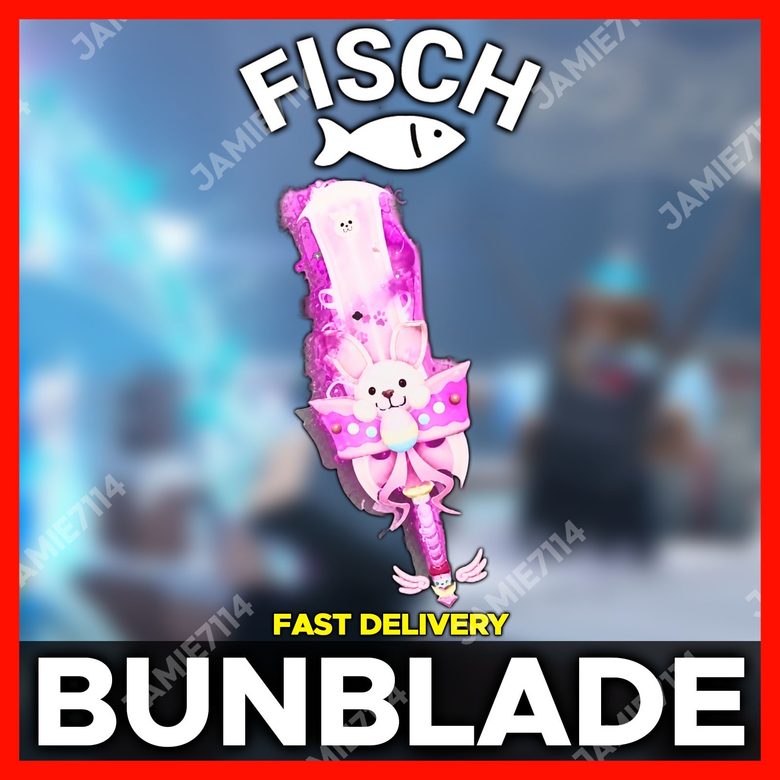 FISCH 🐟 Bunblade (Plaguereaver Rod Skin)‼️CHEAP & FAST SERVICE ‼️