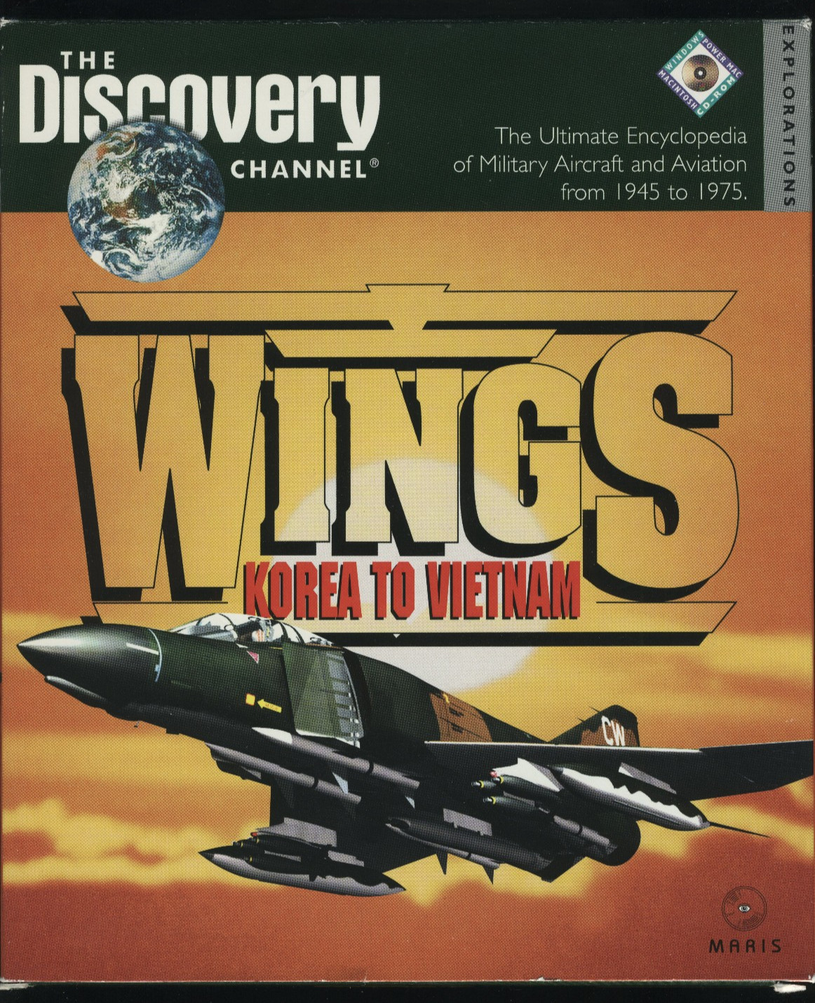Discovery Wings Lot Midway Hiroshima Korea Vietnam Persian Gulf CD-ROM PC Mac