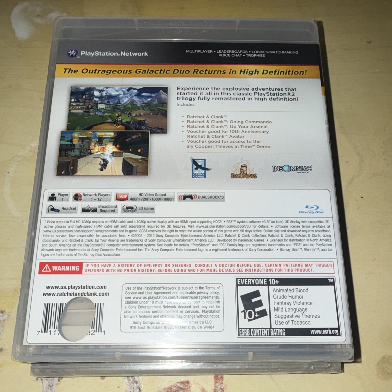 Ratchet & Clank Collection + Sly Cooper Collection PS3 Remastered 3D