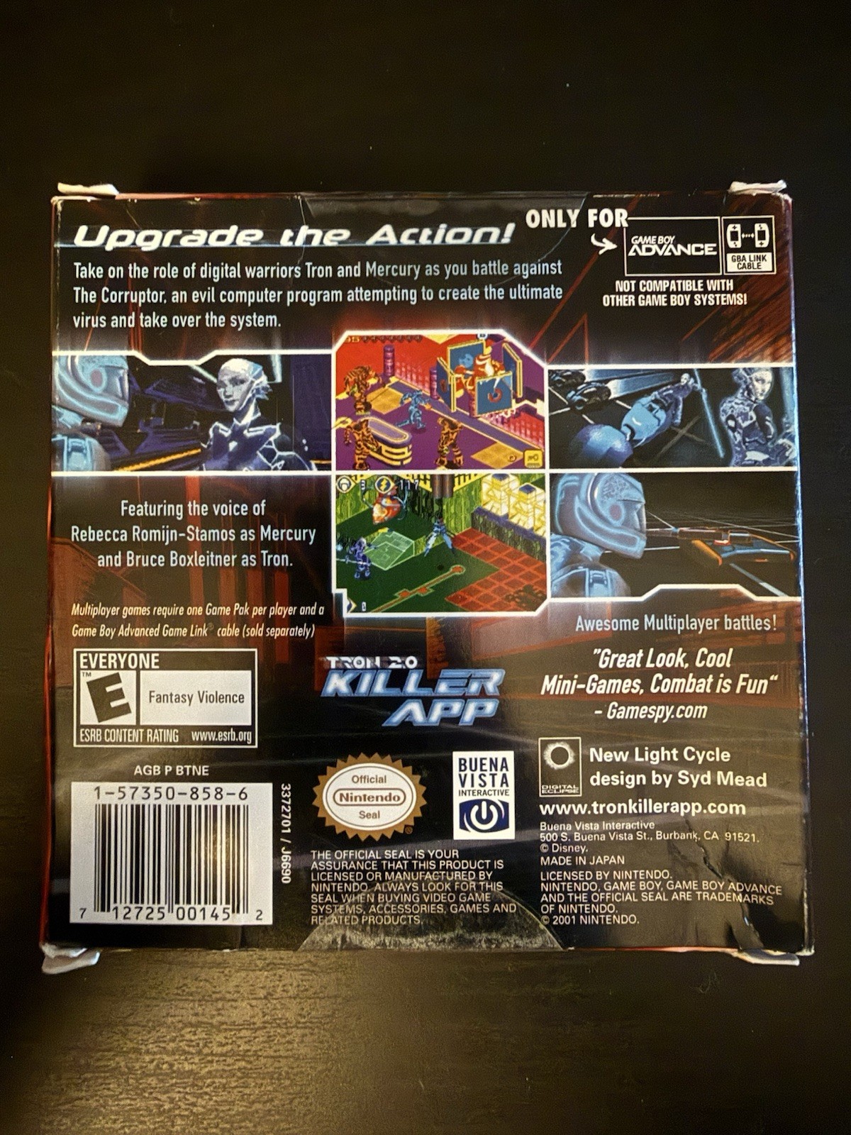 New & Sealed Tron 2.0: Killer App Nintendo Game Boy Advance GBA New