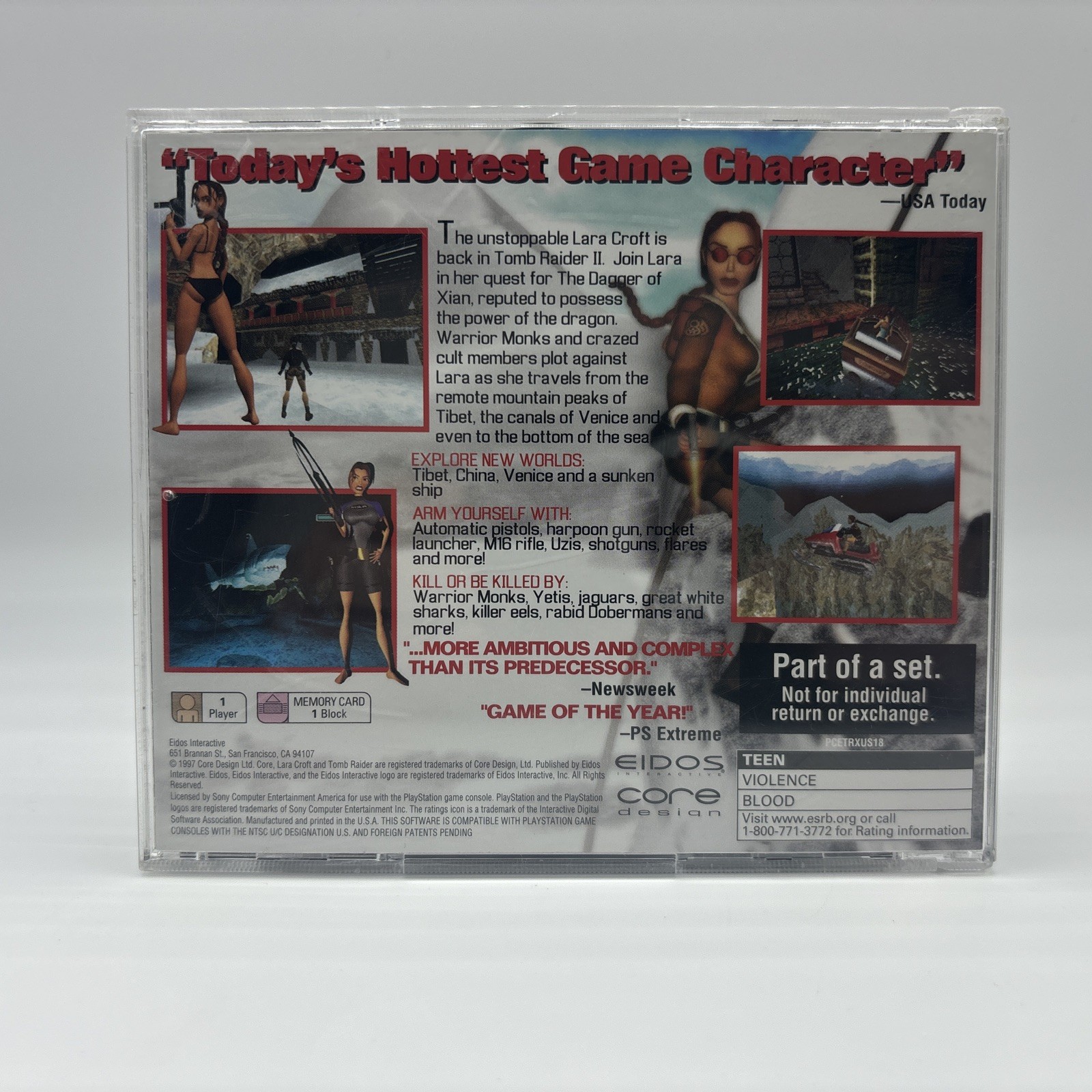 Tomb Raider II 2 Collector’s Edition (Sony Playstation 1 Ps1) Complete – Tested