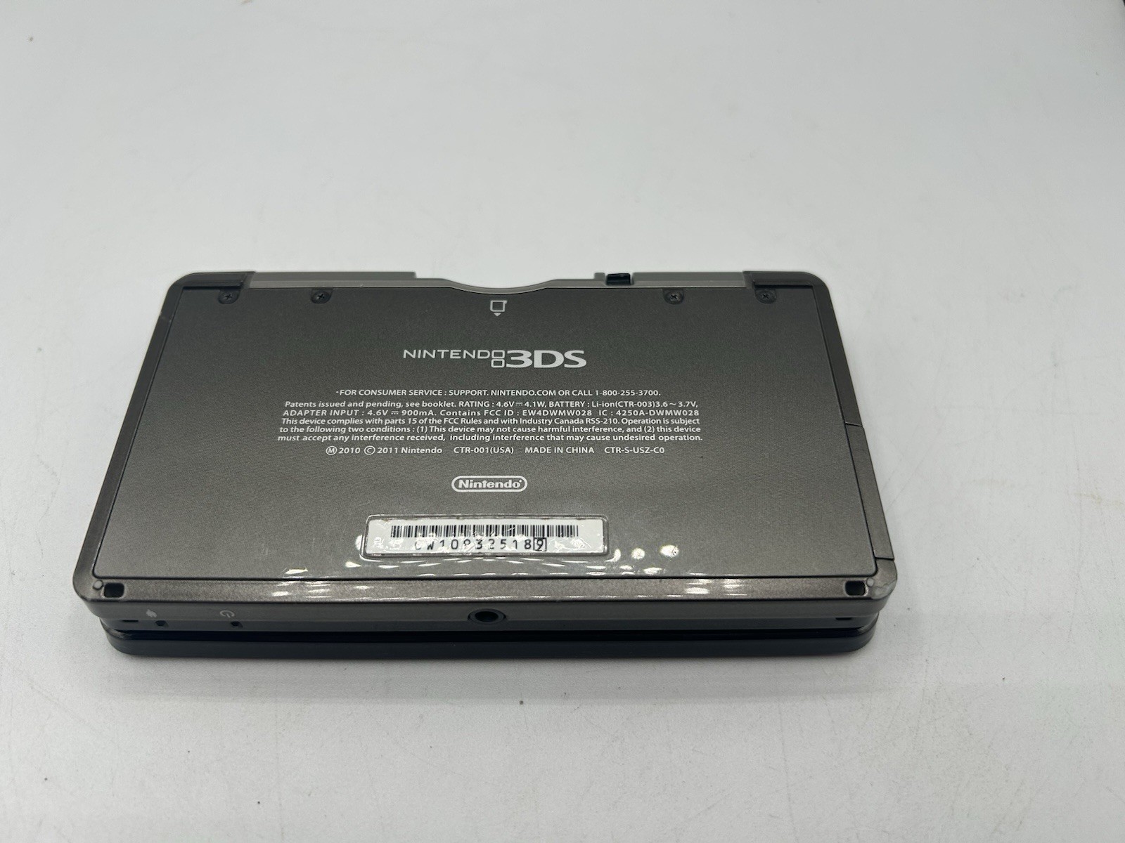 Nintendo 3DS Handheld Game Console Only CTR-001 Cosmo Black