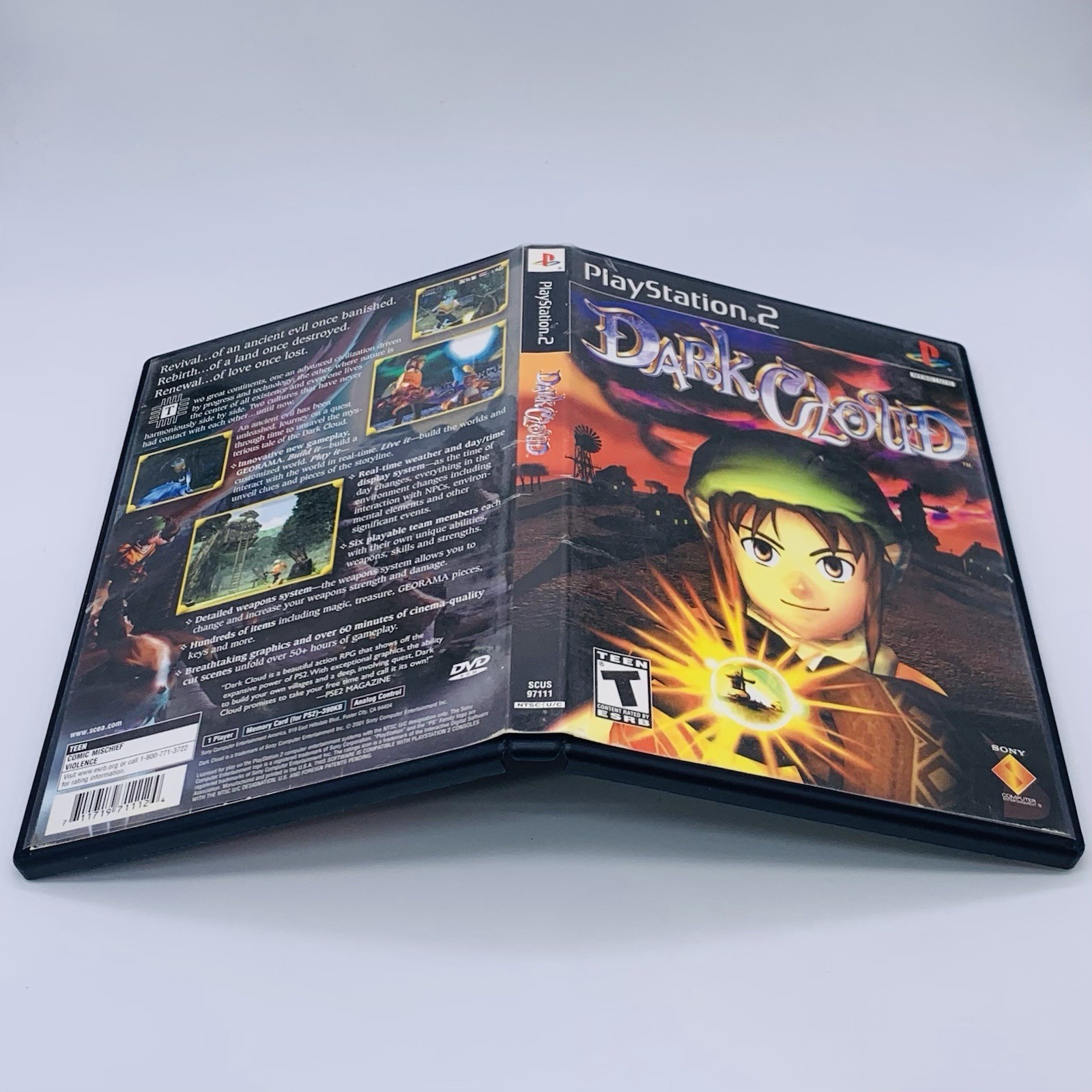 Dark Cloud Sony PlayStation 2 PS2, 2001 Black Label – No Manual Tested