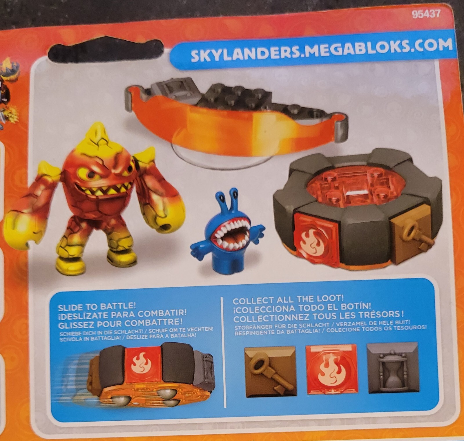 Mega Bloks Skylanders Giants 95437 Series 2 Battle Port Activision 2013 Eruptor