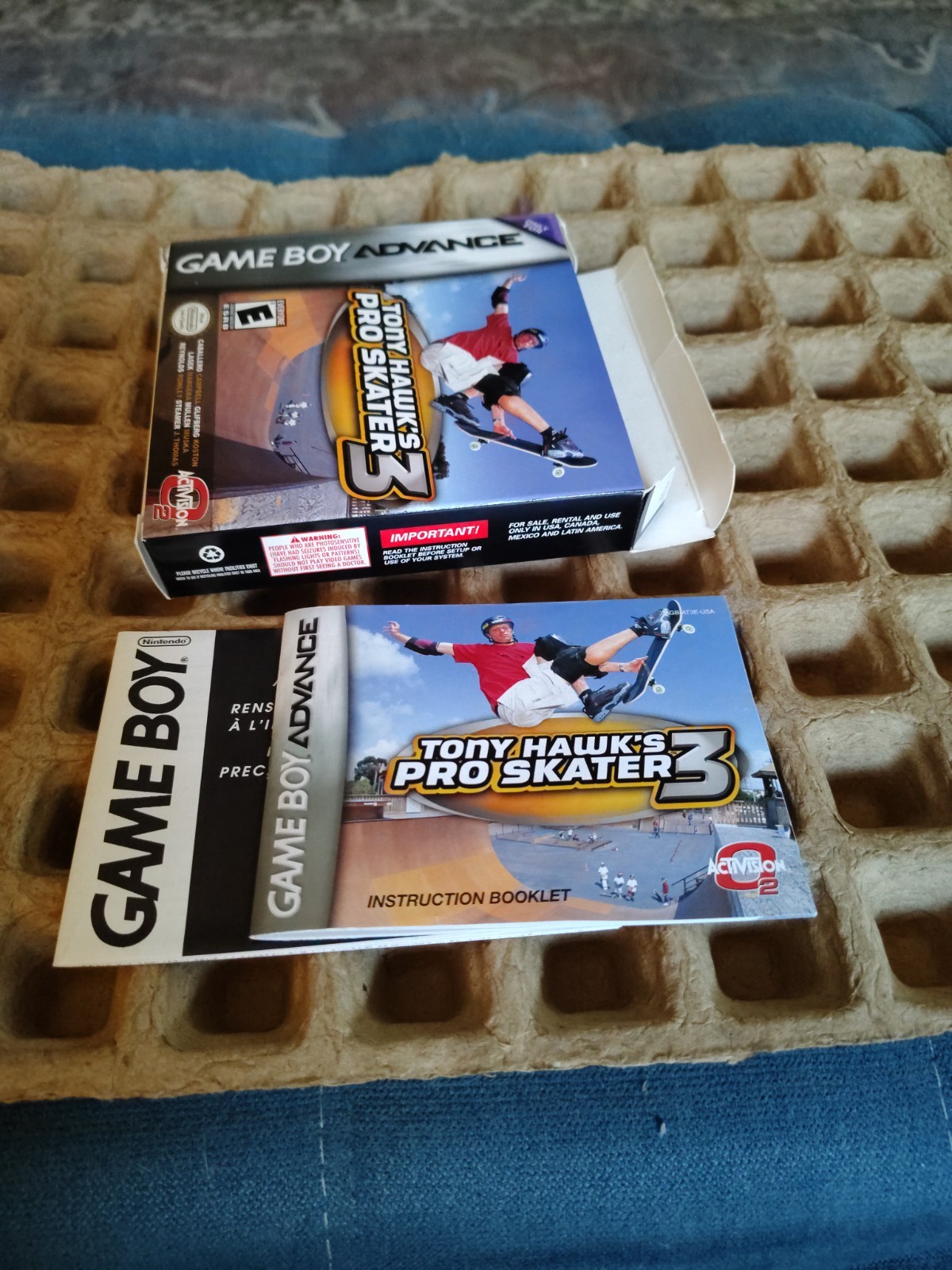GBA Lot Of Complete Box W/Manuals And Inserts; Tony Hawk & Shaun Palmer