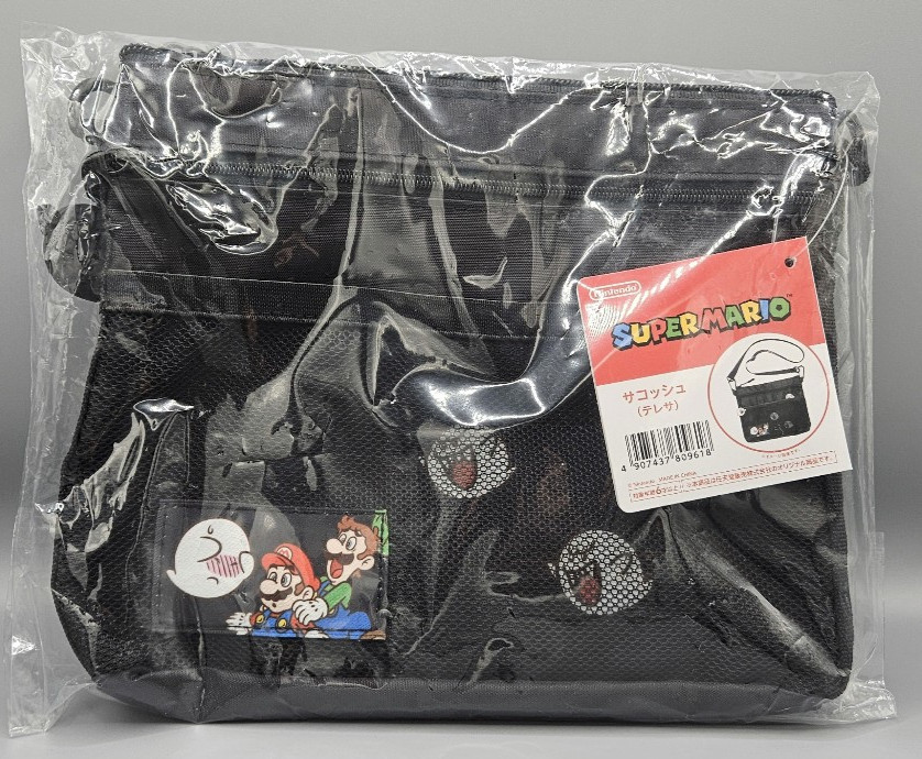 Nintendo TOKYO Super Mario Boo Bag Luigi Black Purse Japan Exclusive US SELLER