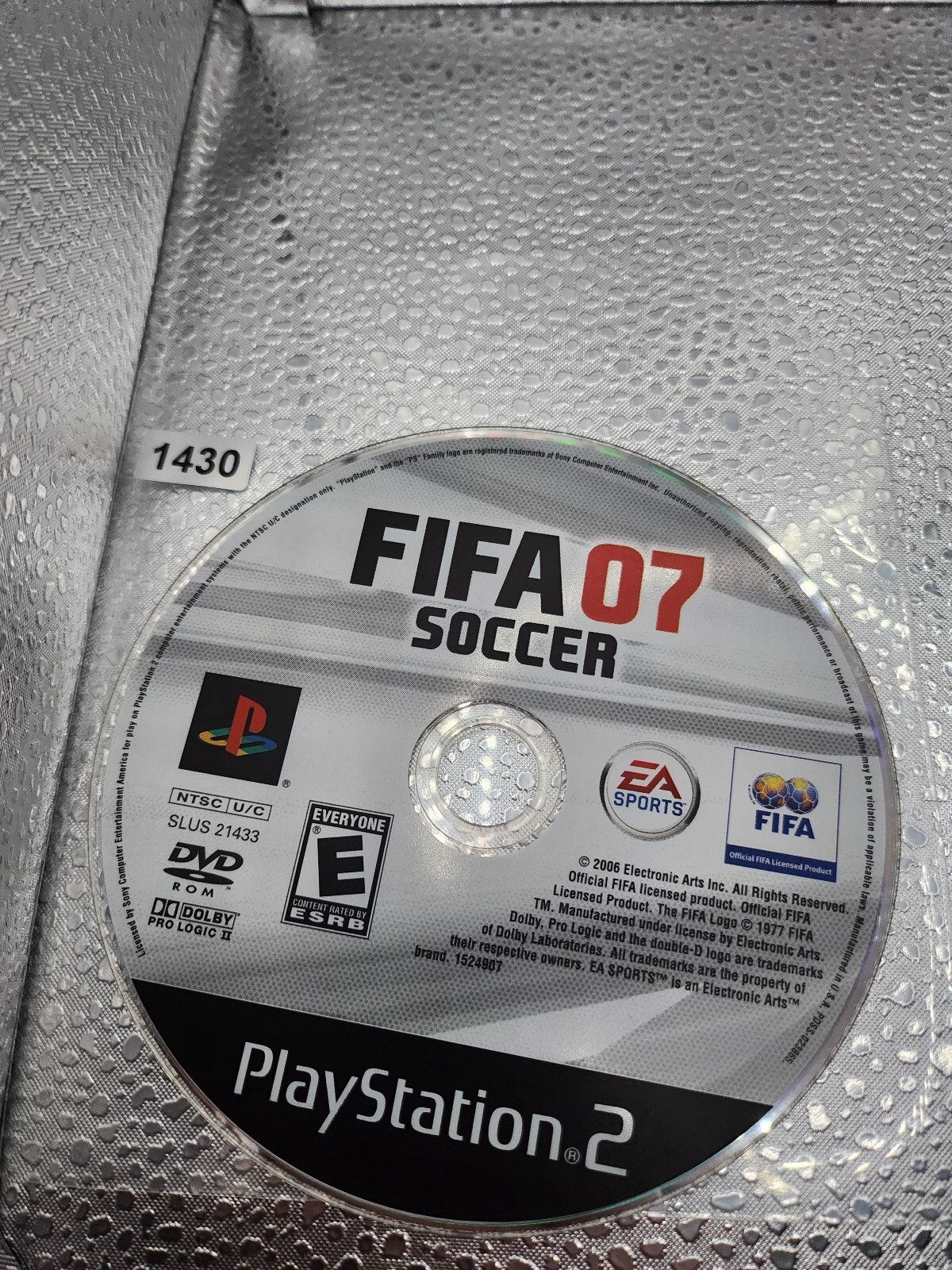 FIFA Soccer 07 PlayStation 2 Game Disc