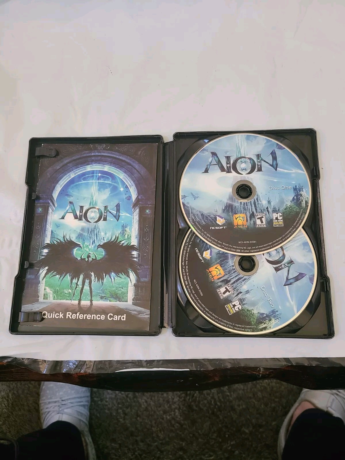 Aion (PC DVD-Rom, 2009, 2-Discs) Steelbook Edition Complete w/Game manual