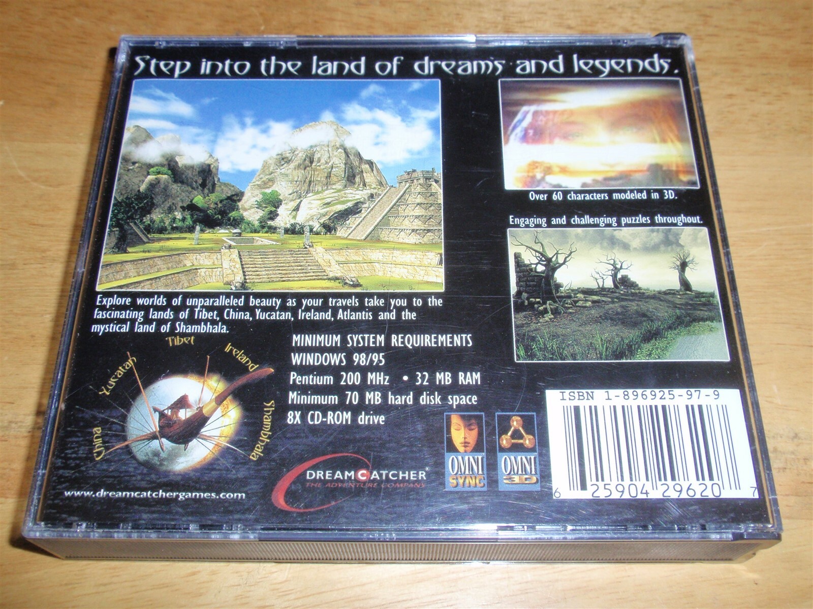 Beyond Atlantis PC CD-ROM 4-disc DreamCatcher Cryo 2000 game for Windows 95/98