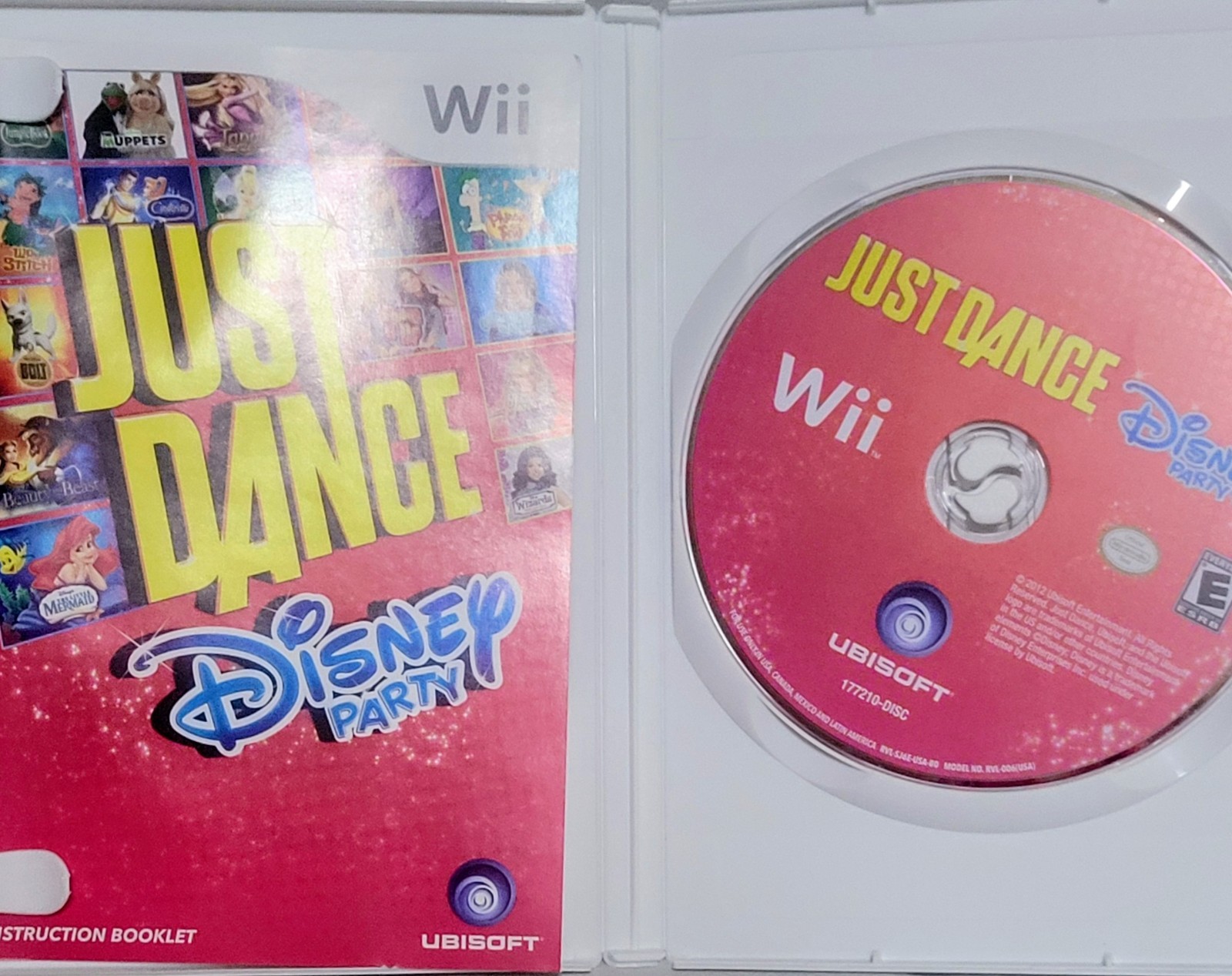 Just Dance: Disney Party (Nintendo Wii, 2012) Complete w/ Manual Tested Working