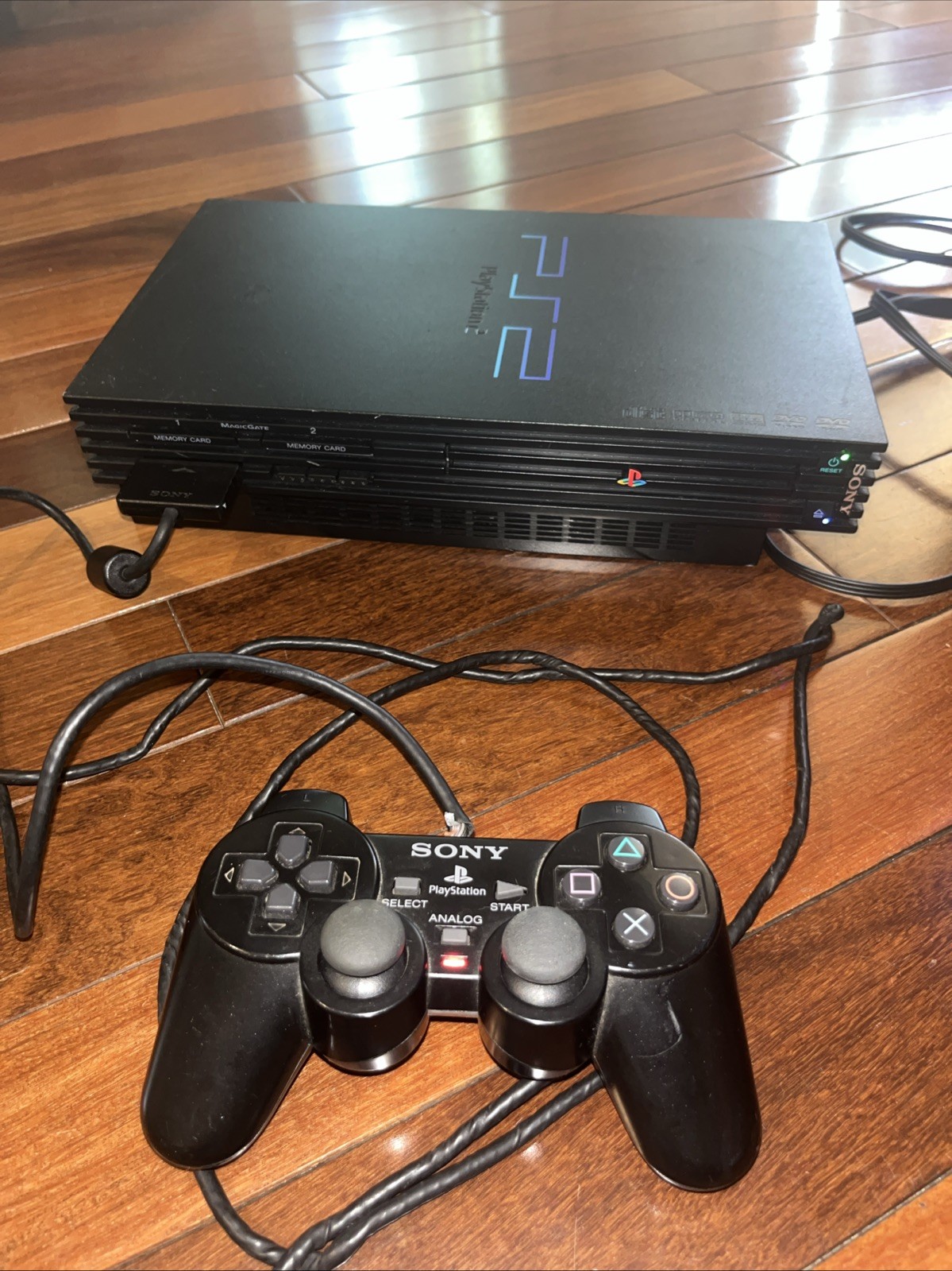 Sony PlayStation 2 Black Fat Console, Model SCPH-39001 Controller Tested Read!!!
