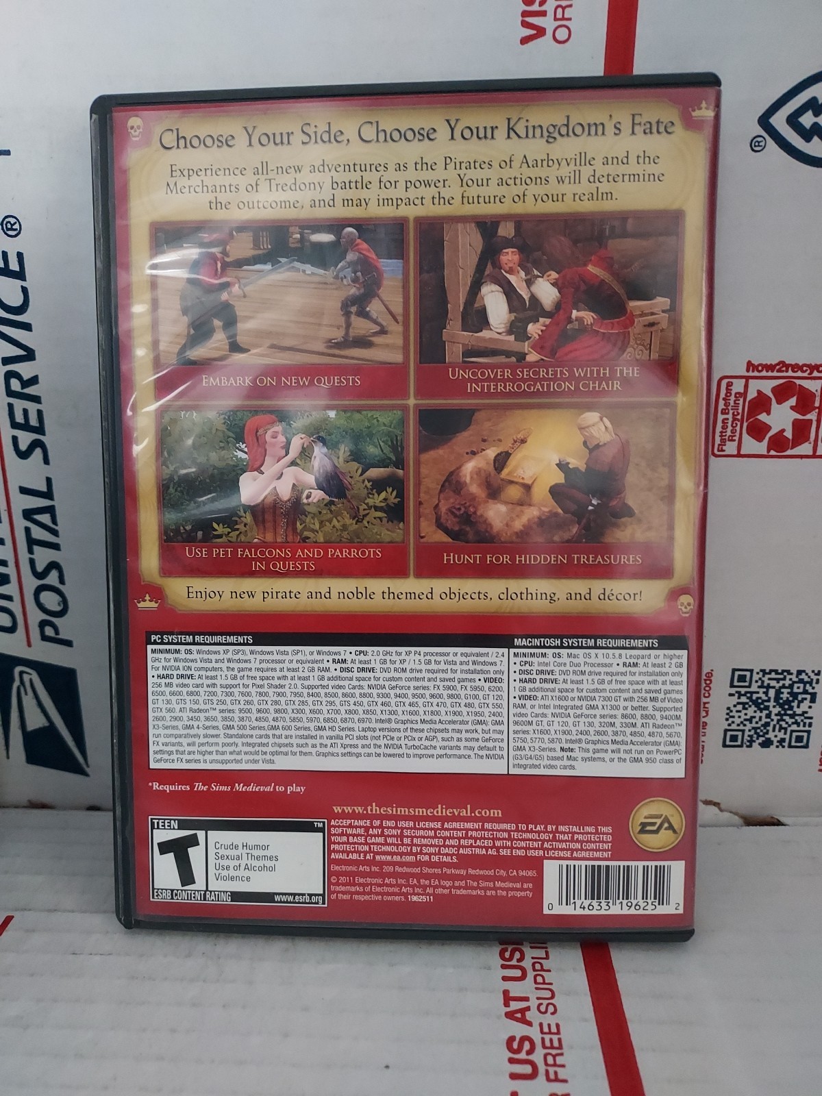 Sims Medieval: Pirates & Nobles (Windows/Mac, 2011) Used No Key Code – T6#2
