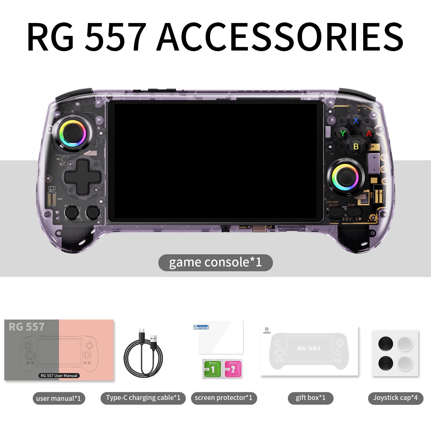 RG557 5.48″ AMOLED HD Screen Android 14 Handheld Game Console