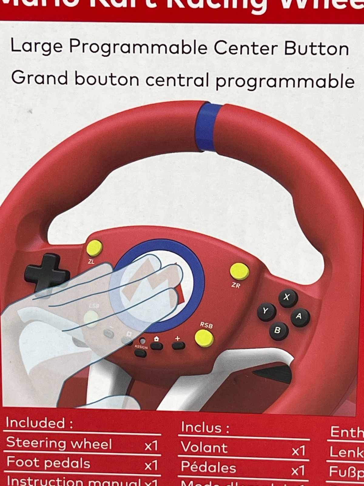Hori NSW-204U Mario Kart Racing Wheel Pro Mini For Nintendo Switch
