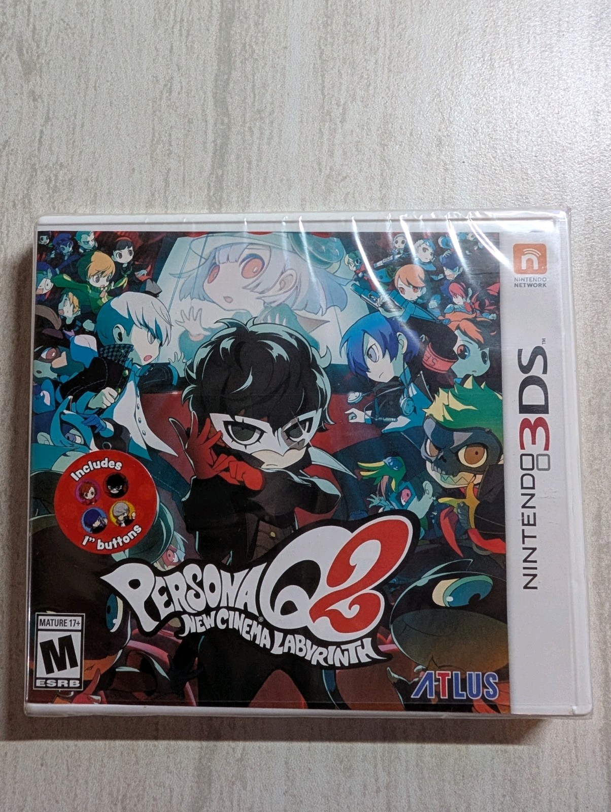 Persona Q2: New Cinema Labyrinth original case Nintendo 3DS BRAND NEW US version
