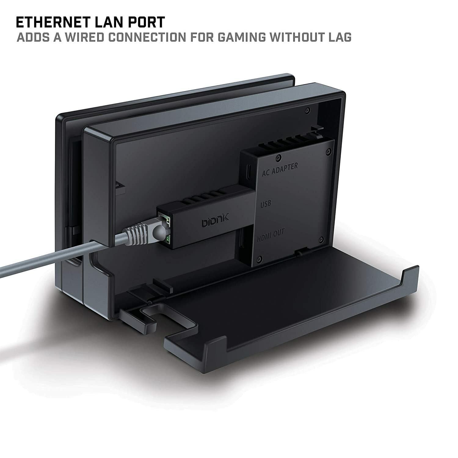 Bionik Giganet USB Ethernet Gigabit 10/100/1000 LAN Adapter for Nintendo Switch