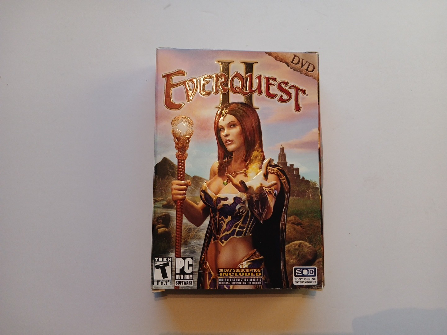 EverQuest II PC DVD-ROM Big Box Factory Sealed Windows 98/XP SOE 2004