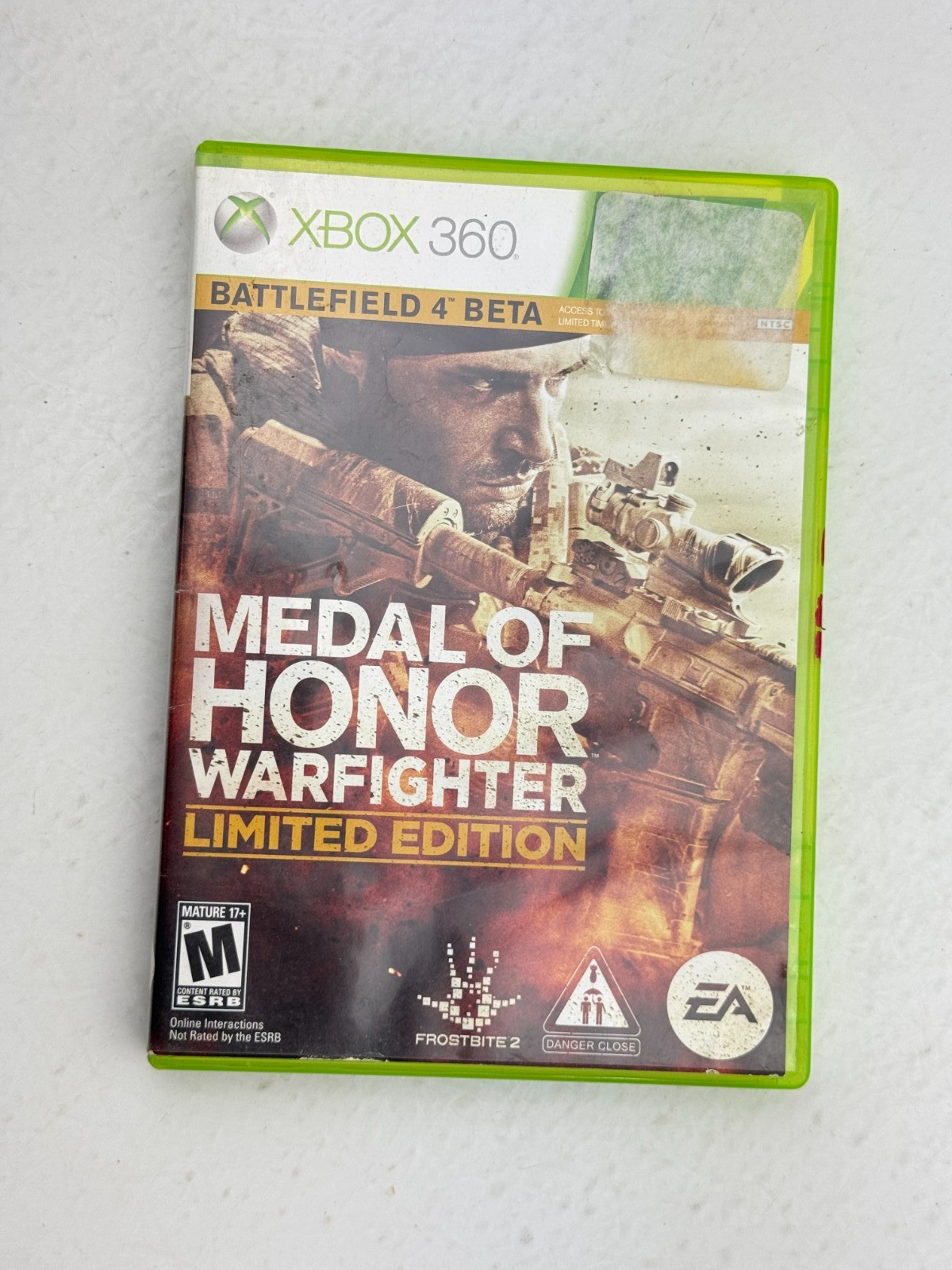 Microsoft XBOX 360 Battlefield 4 Beta Medal of Honor Warfighter Video Game