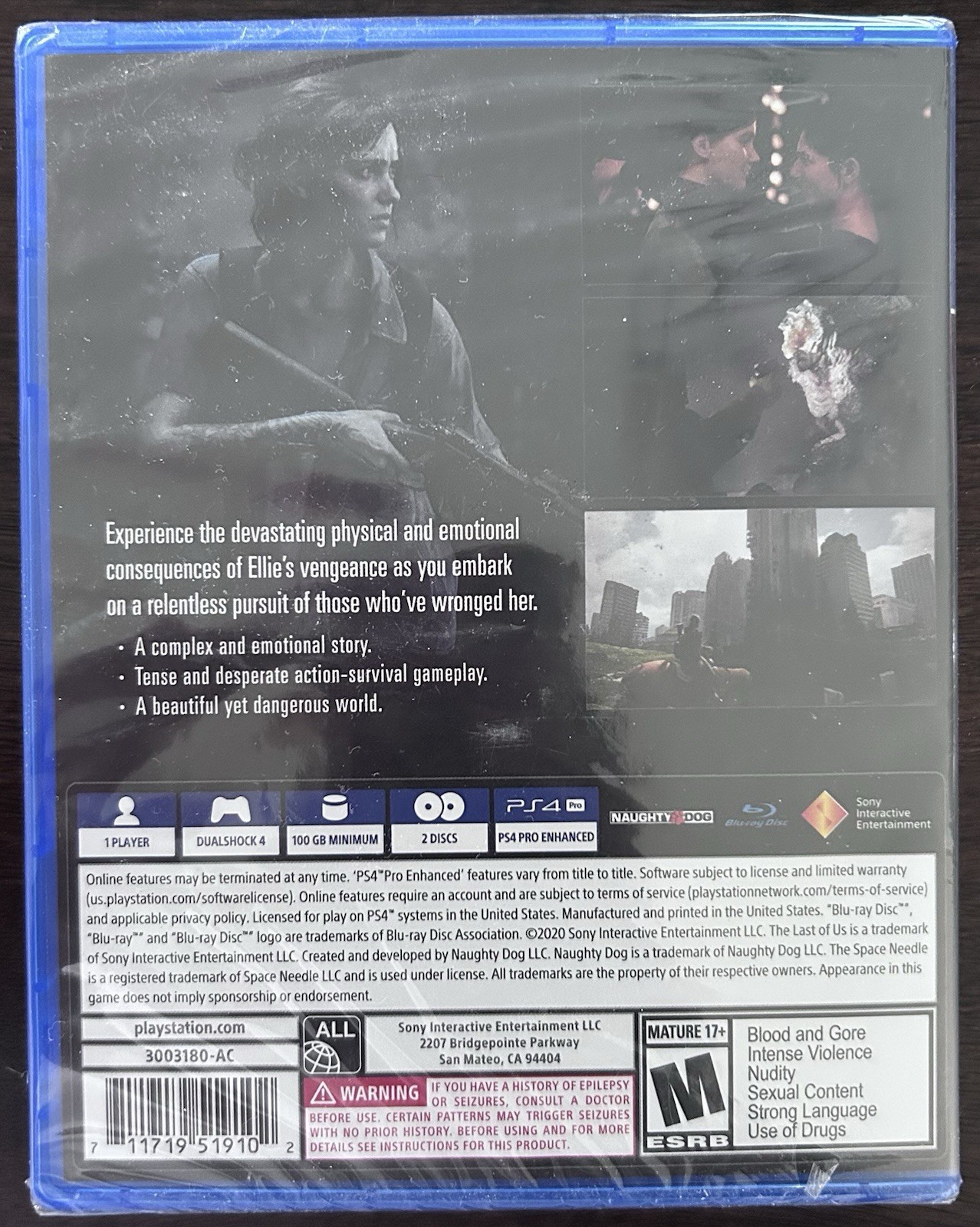 2020 Sony PlayStation 4: The Last of Us Part II FACTORY-SELAED