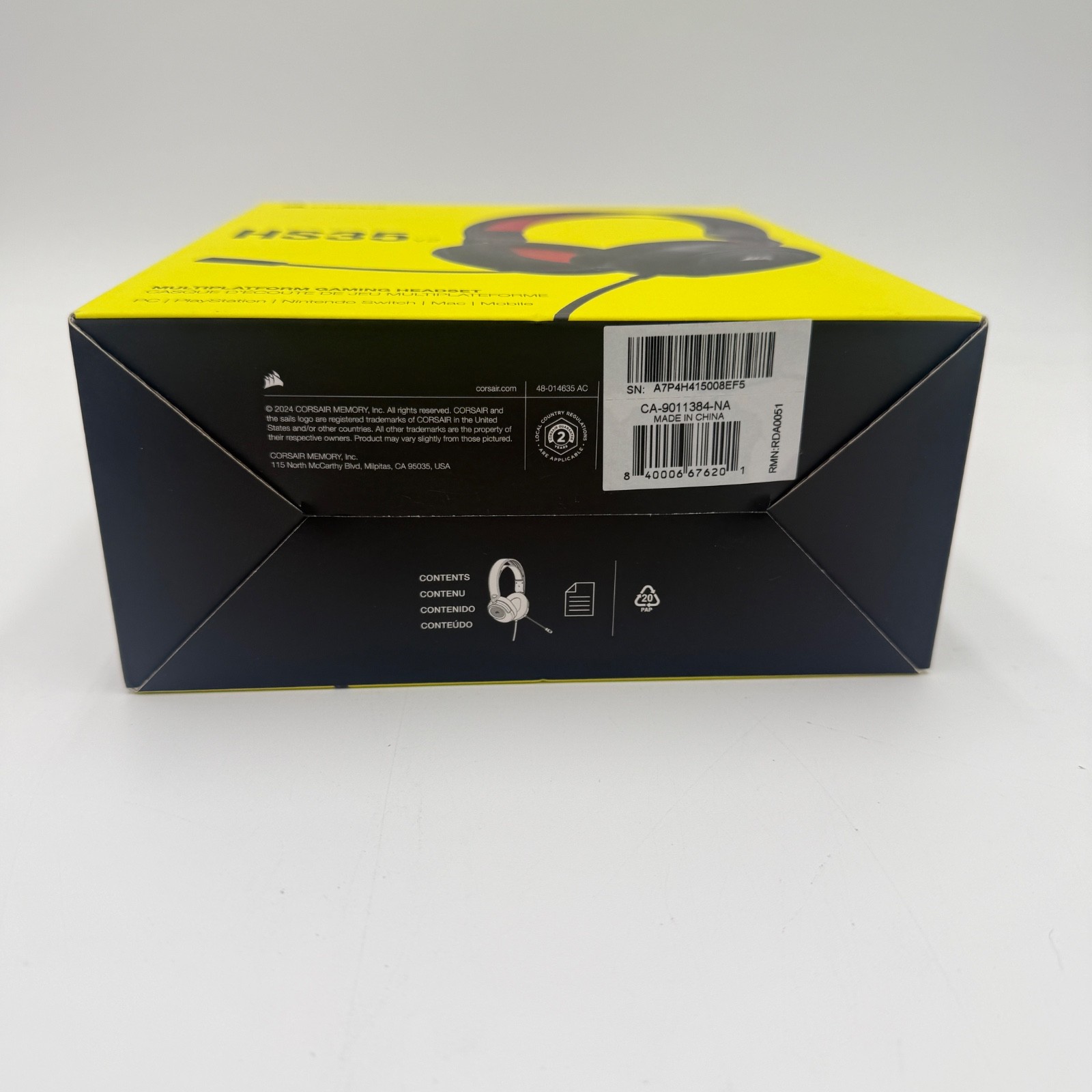 Corsair HS35 v2 Multiplatform Gaming Headset – PS5, Xbox, PC, Switch – Brand New
