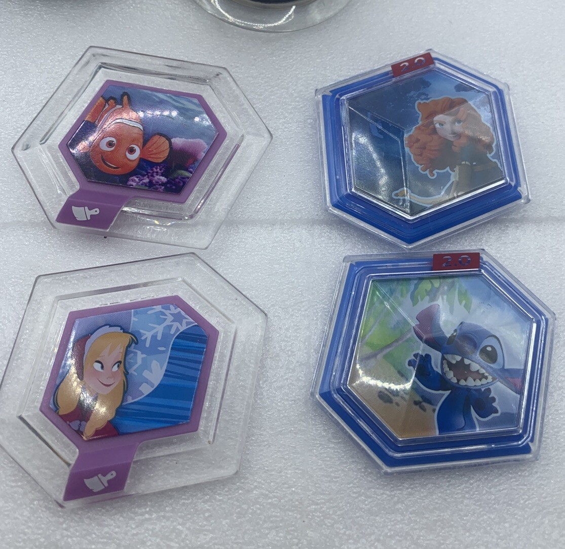 DISNEY INFINITY 1.0/2.0 Power Disc Lot Nemo/Brave Merida/Stitch/ Frozen B1