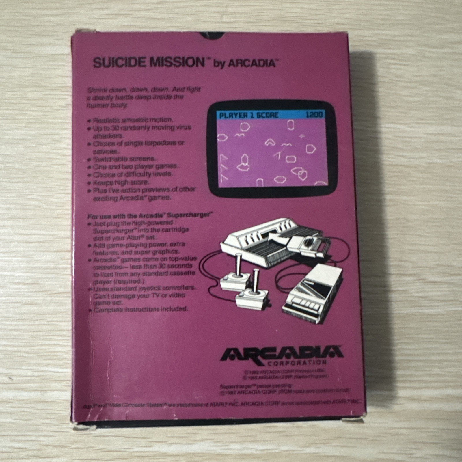 supercharger game lot 1 – 7 arcadia atari Game lot set phaser patrol communist