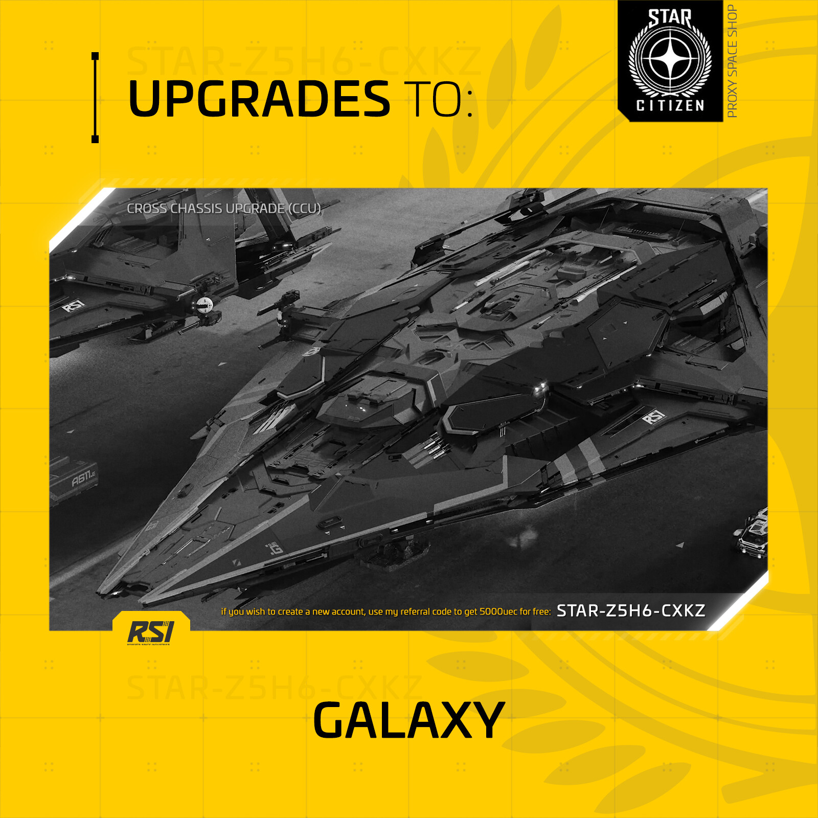 Star Citizen – RSI GALAXY – UPGRADE – (CCU)