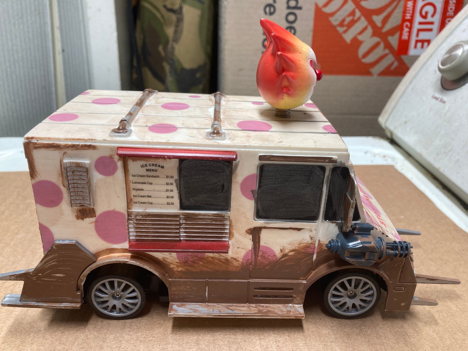 Radiation King UP-Cycled 2011 RC Twisted Metal Sweet Tooth 4WD Drift Racing T5