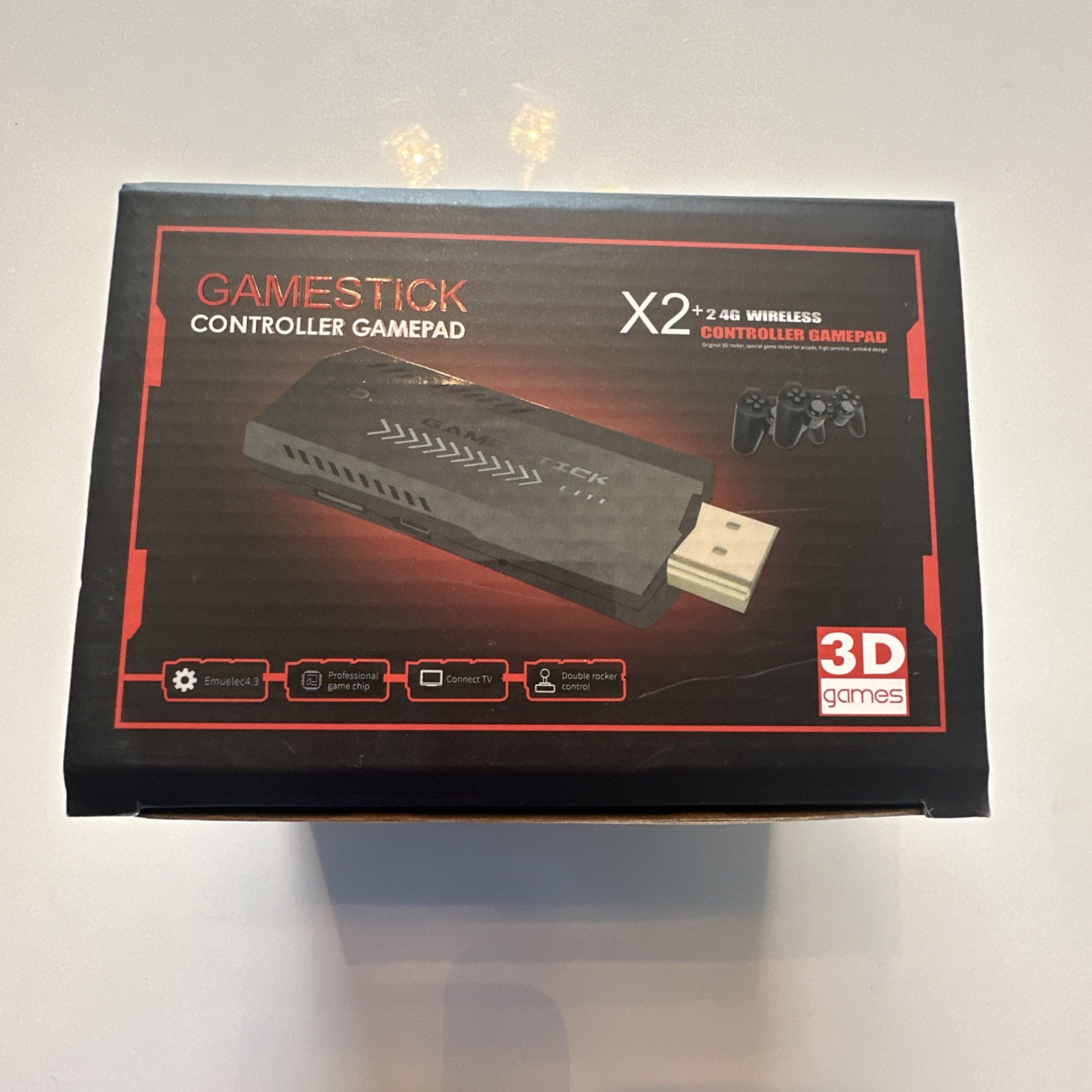 GameStick X2 64GB Retro Game Console 4K HD 2.4G Wireless Controller 20000+Game