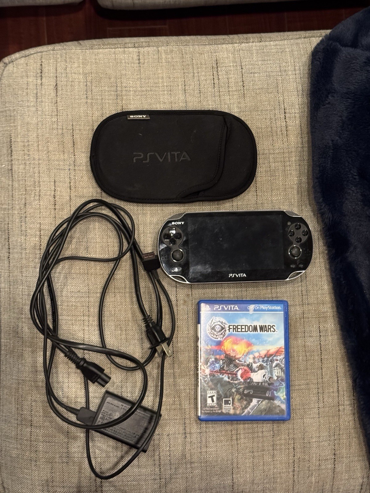 Sony Playstation PS Vita PCH-1001 Black Handheld Console System Bundle – Tested