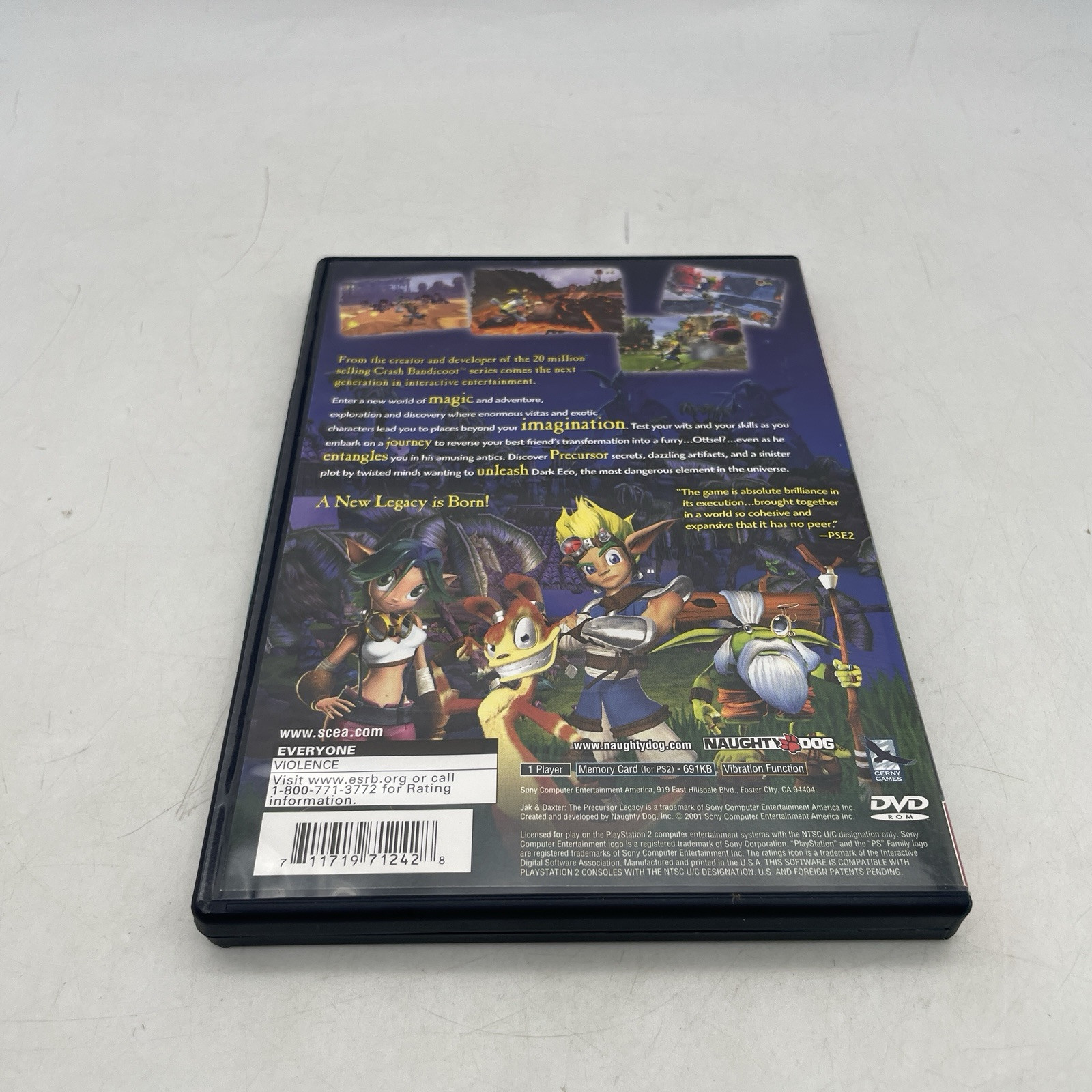 Jak and Daxter The Precursor Legacy PS2 PlayStation 2 Complete W/ Manual CIB GH