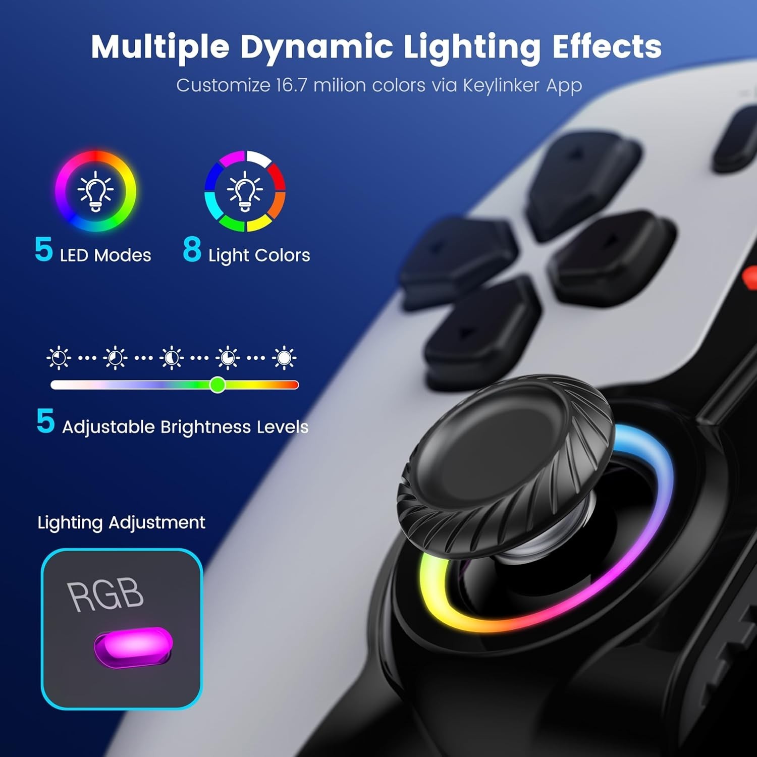 Mobile Game Controller for iPhone/Android,Wireless Gaming Controller Android/iOS