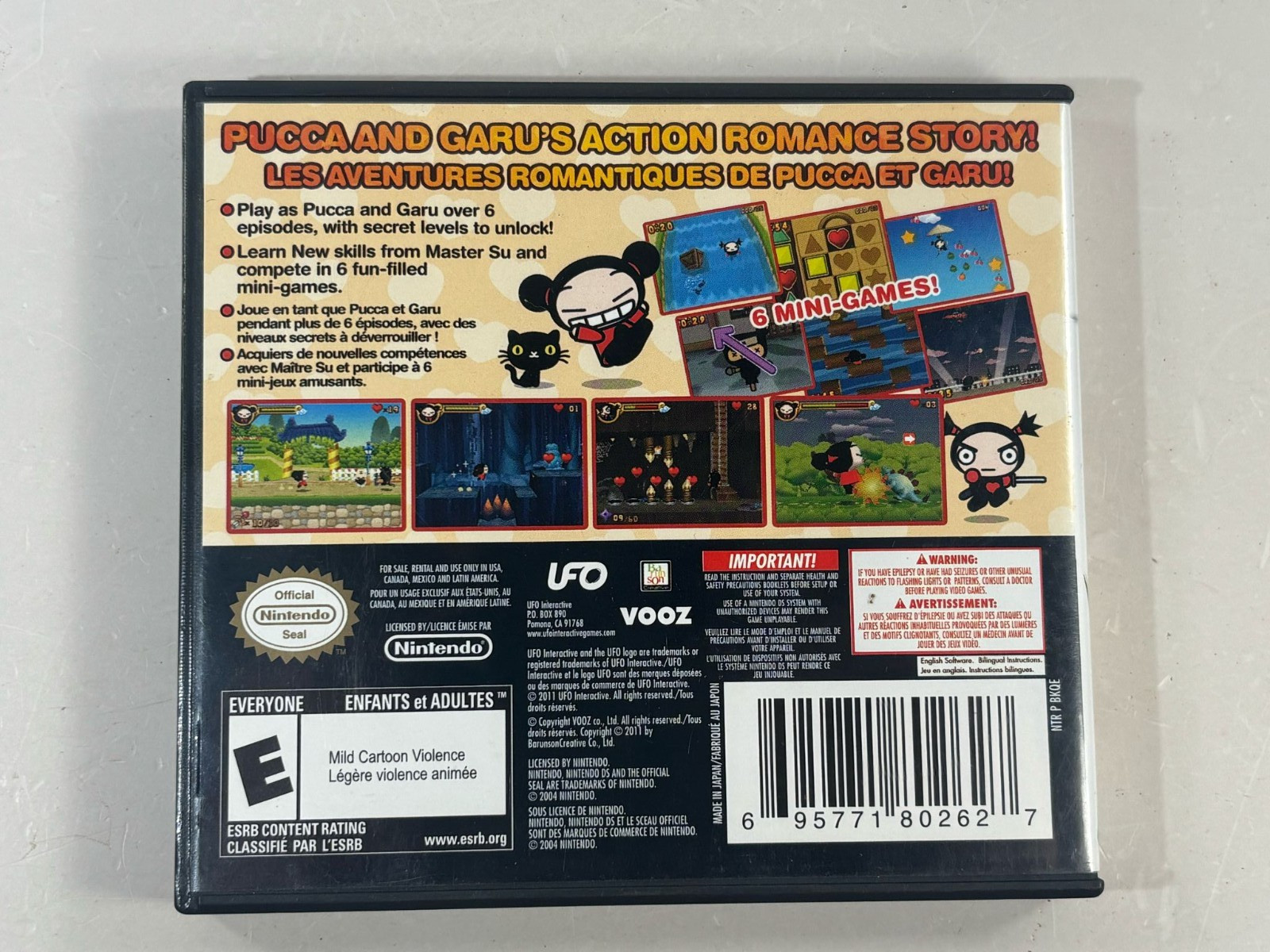 Pucca Power Up (Nintendo DS, 2011) CIB