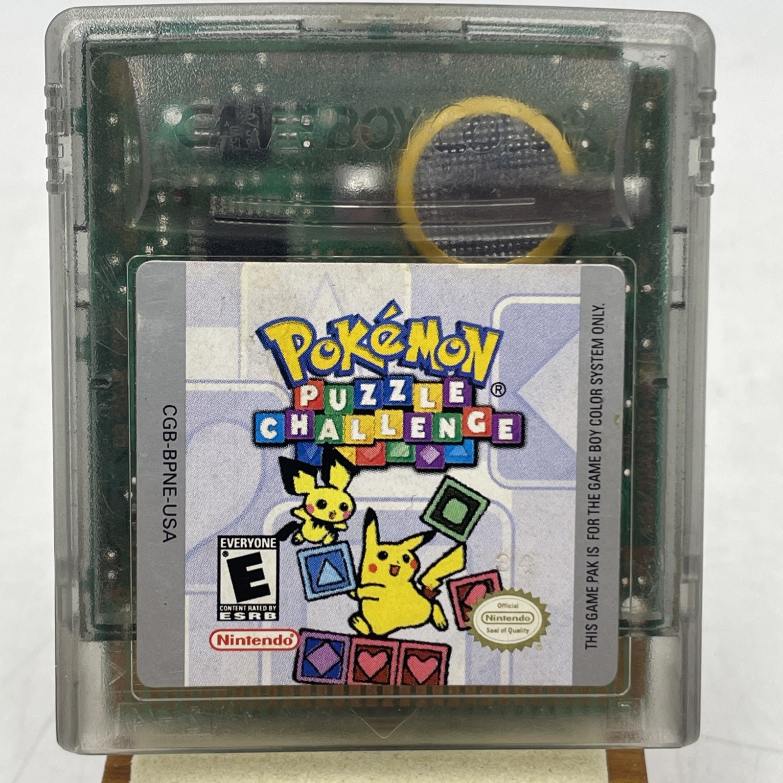 Pokémon Puzzle Challenge (Nintendo Game Boy Color, 2000) New Save Battery