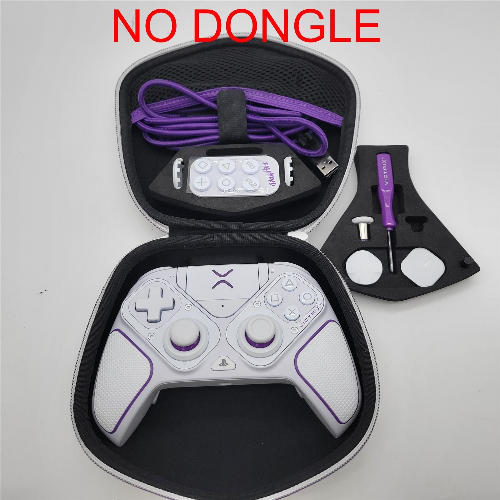 PDP Victrix Pro BFG Wireless Gaming Controller for PS5/4, PC, White *NO DONGLE*